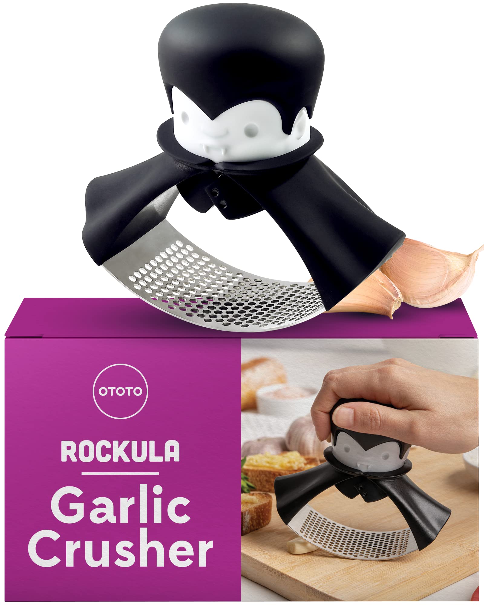 OTOTO Gracula Garlic Press, Garlic Crusher, Garlic Mincer, Also for Gi - View 9