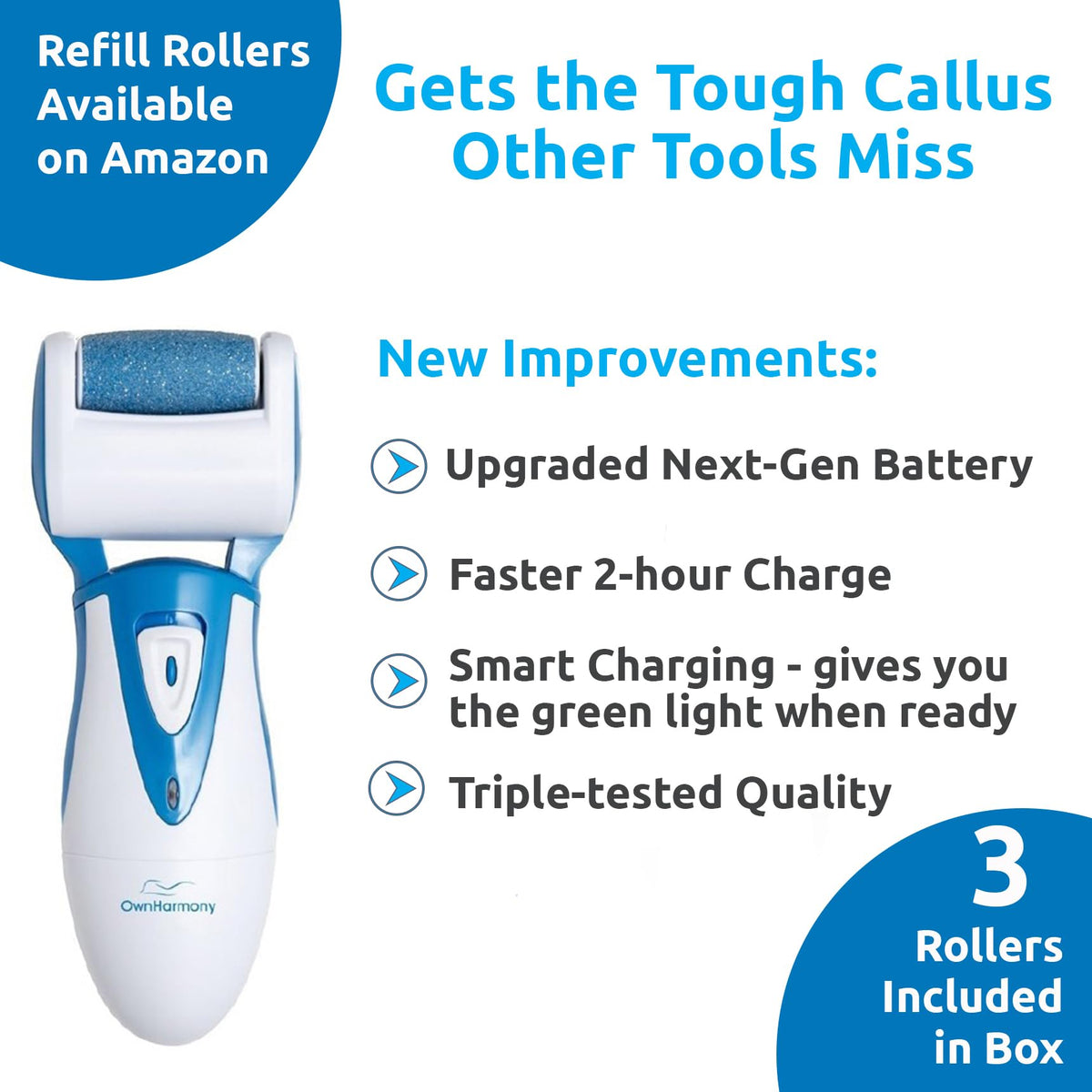 Own Harmony Electric Foot Callus Remover - Own Harmony Official Imagery - 7
