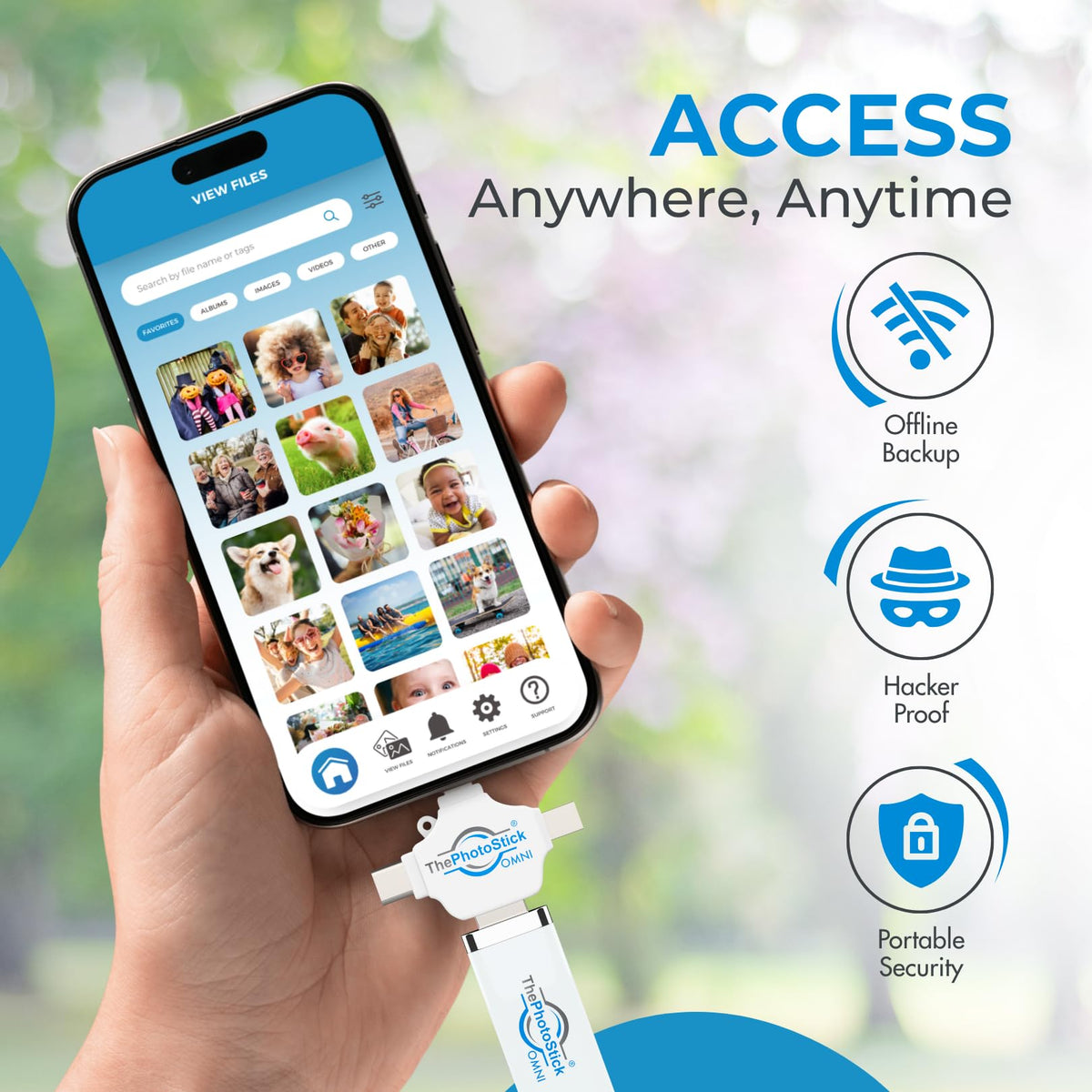 ThePhotoStick Omni 32GB Photo Backup for iPhone Android and - ThePhotoStick Official Imagery - 7