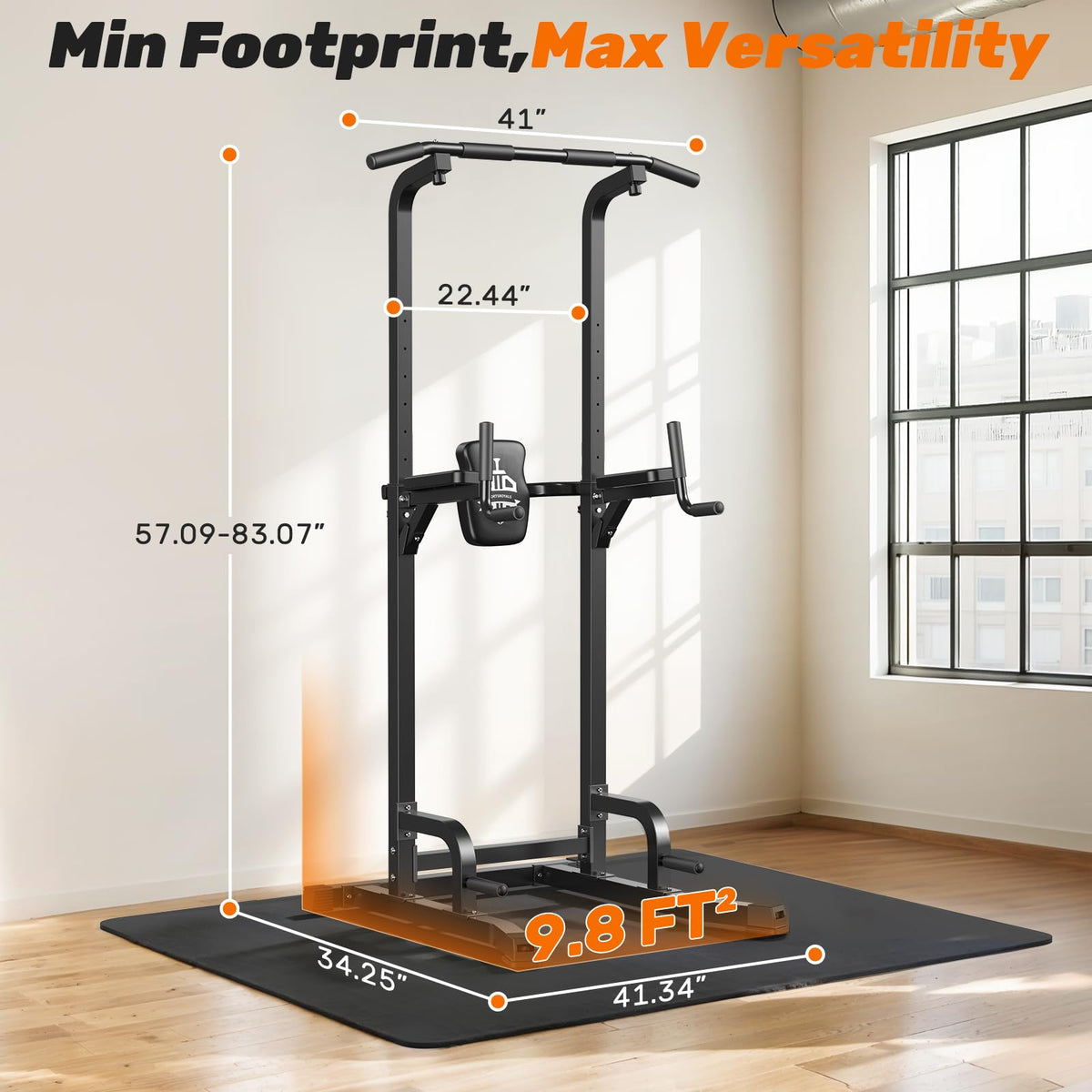 SPORTSROYALS Free Standing Pull Up Bar Power Tower for Home - Sportsroyals Official Imagery - 8