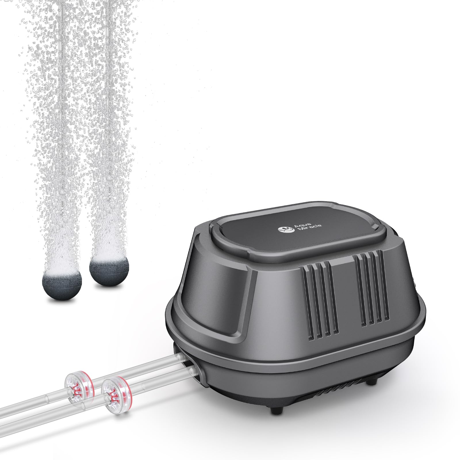 AquaMiracle Aquarium Air Pump 3W/6W/10W, Super Quiet Powerful Fis - AquaMiracle Official Product View 9