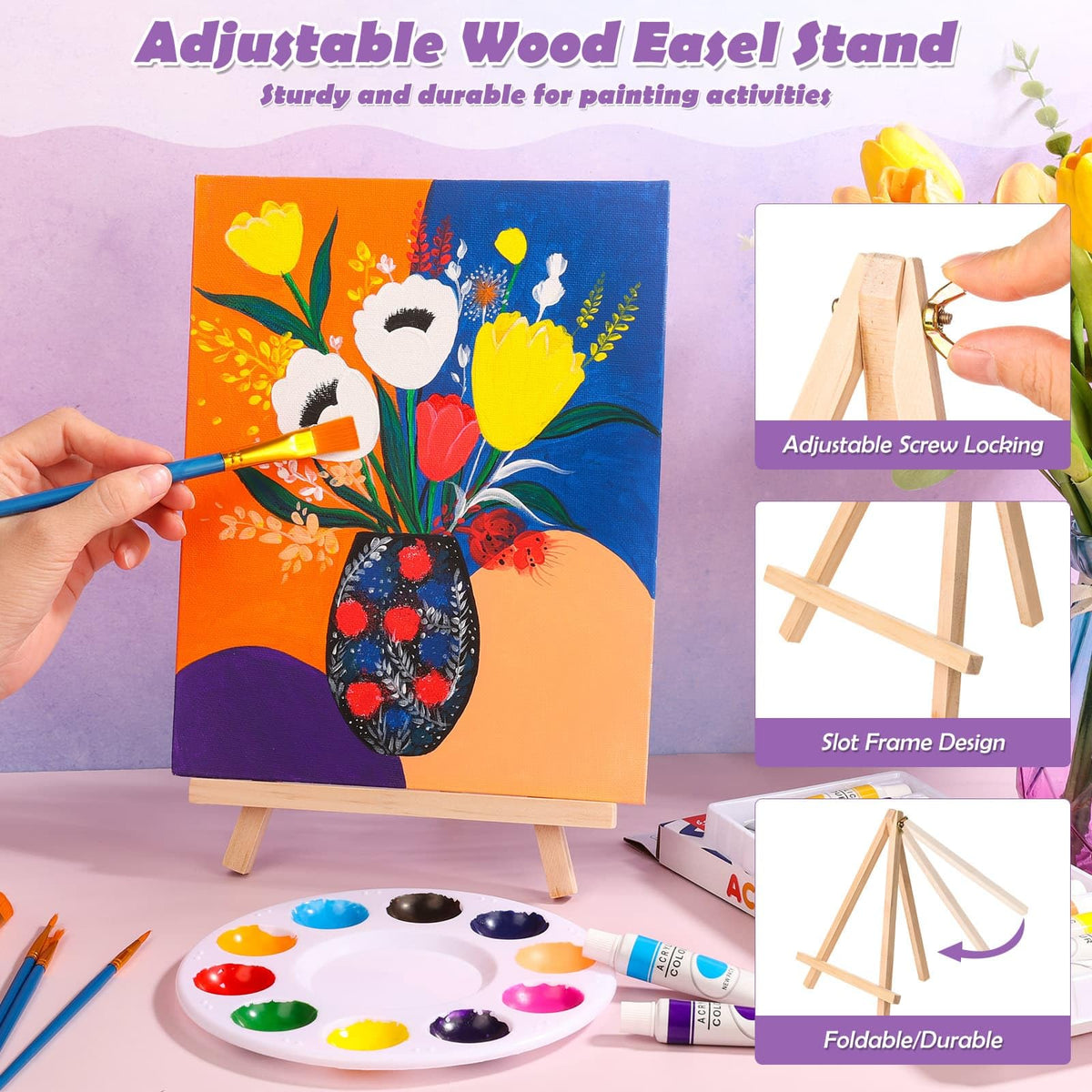 84 Pcs Sip and Paint Kit for Adults Couples Painting Kit - Evatage Official Imagery - 4
