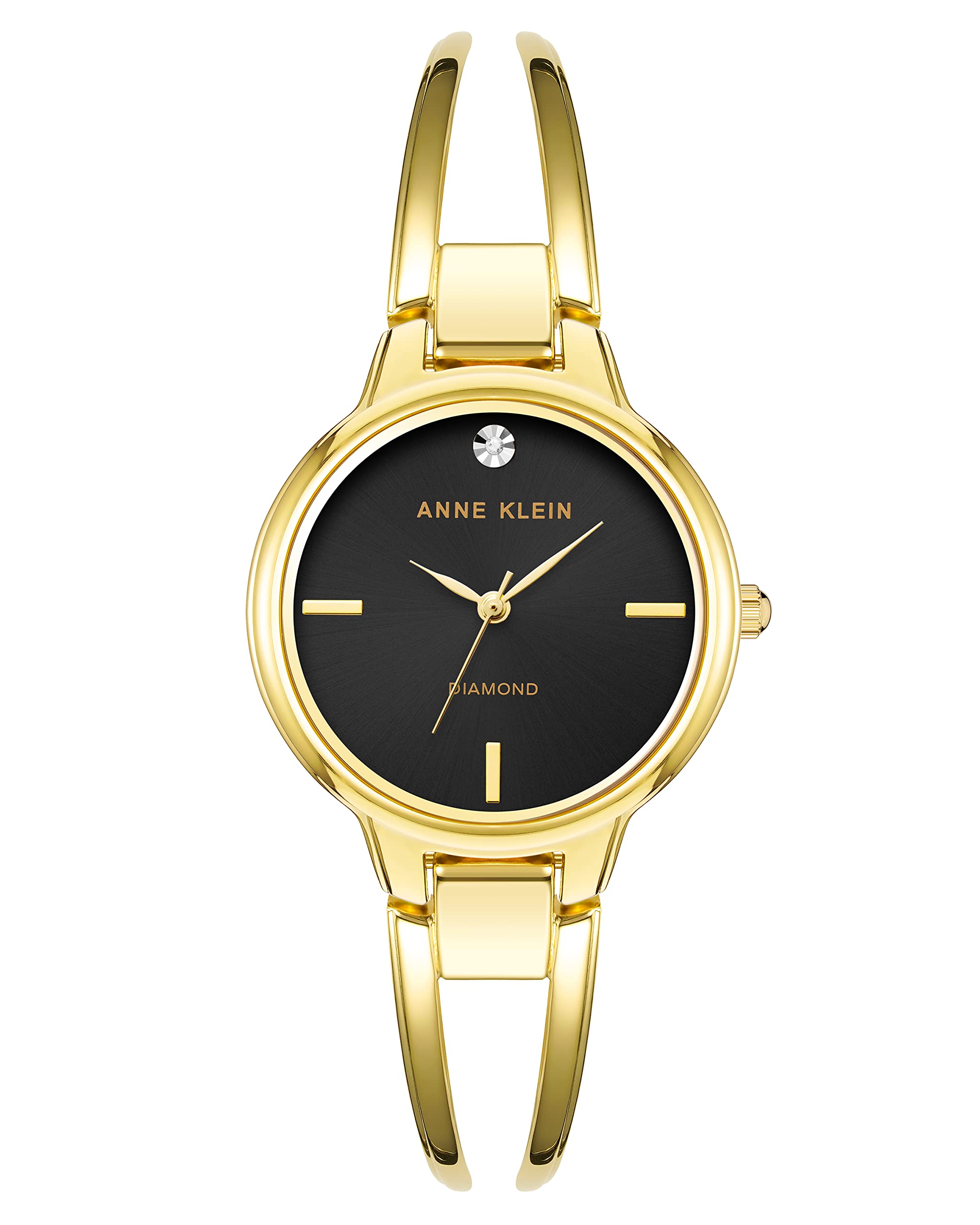 Anne Klein Women's Genuine Diamond Dial Bangle Watch - View 7