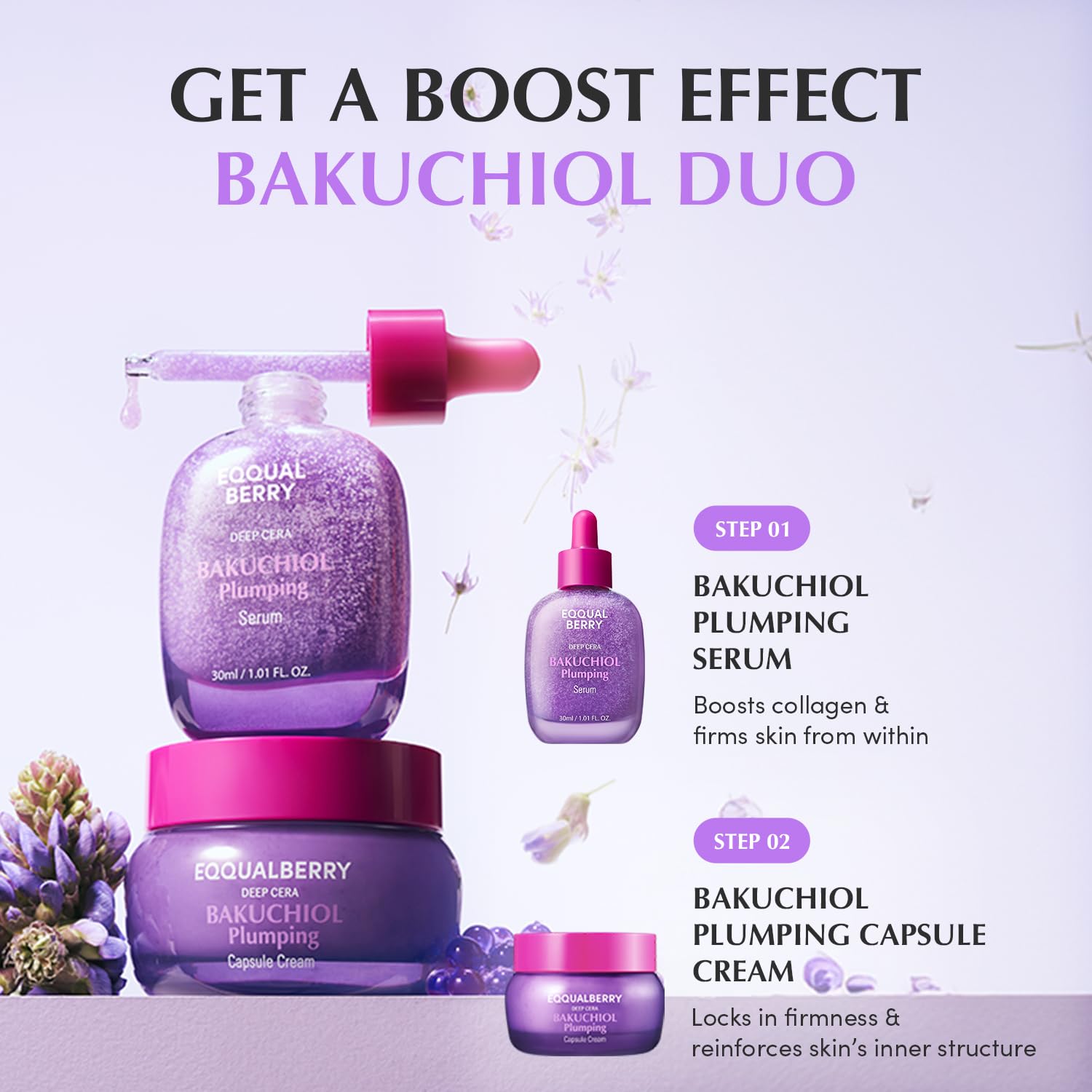 EQQUALBERRY Bakuchiol Plumping Face Serum - EQQUALBERRY