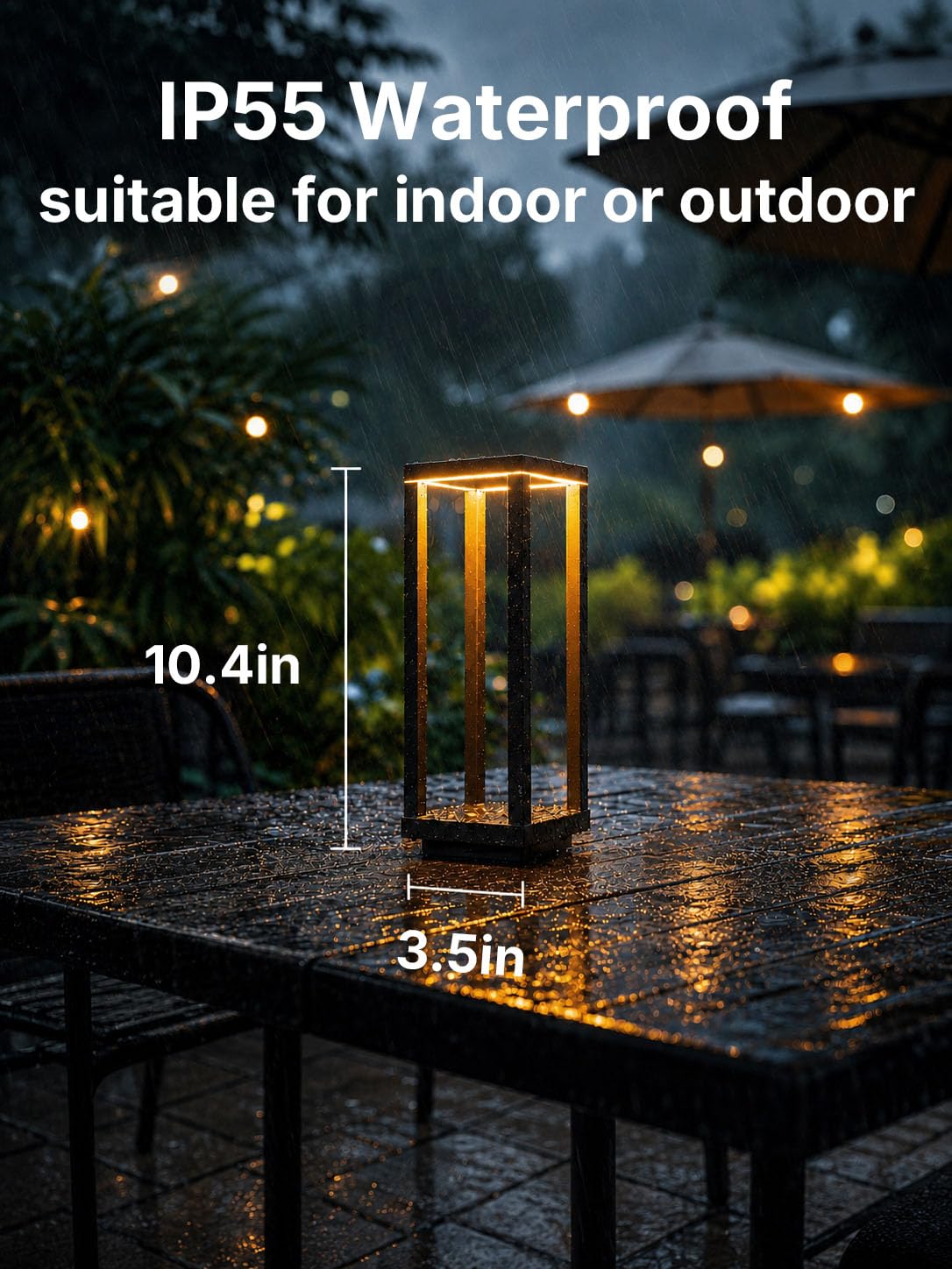 2Pack Cordless Table Lamp Rechargeable 10 Portable Table - Halostorms Official Imagery - 3