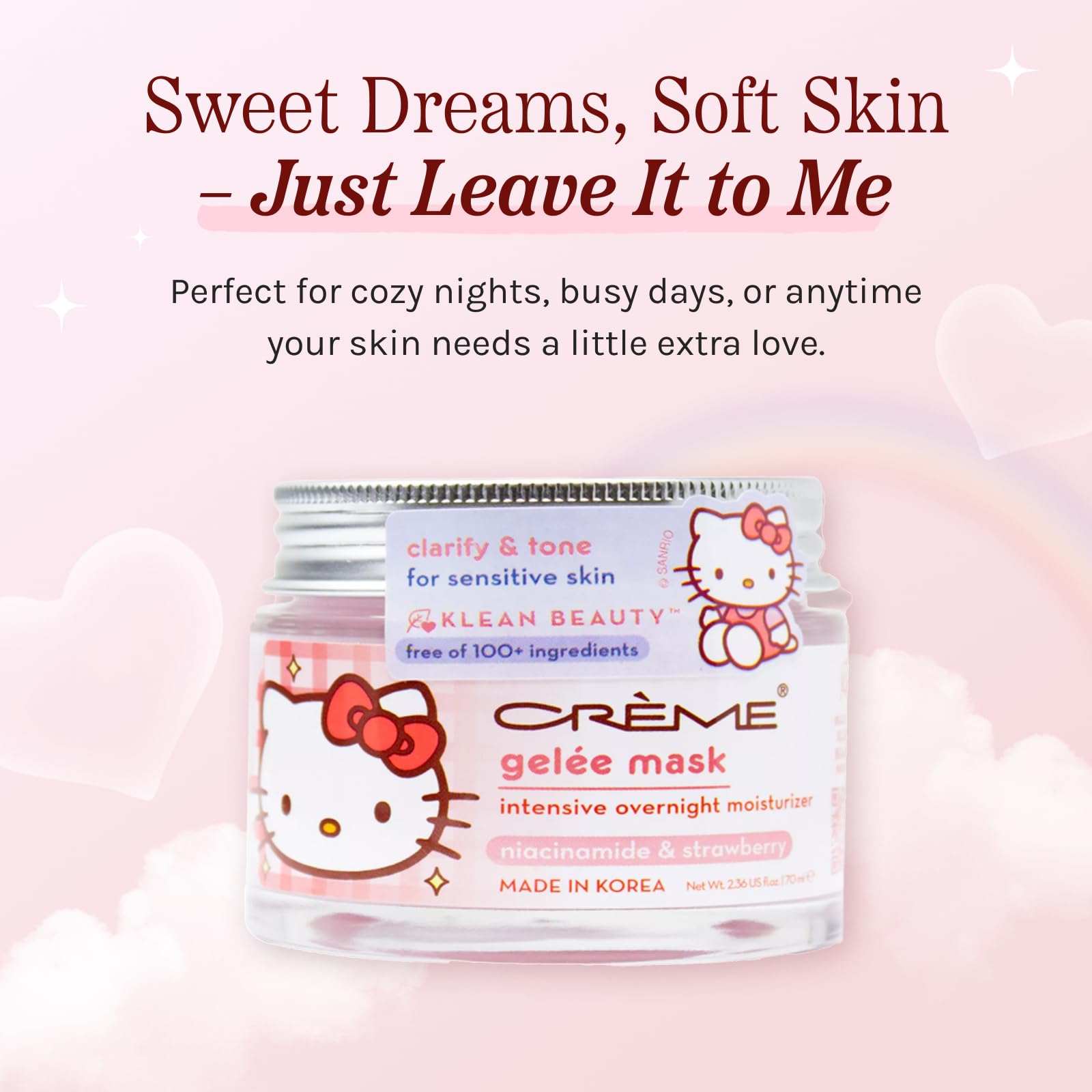 The Crème Shop Hello Kitty Klean Beauty™ Gelée Mask - The Crème Shop Official Product View 6
