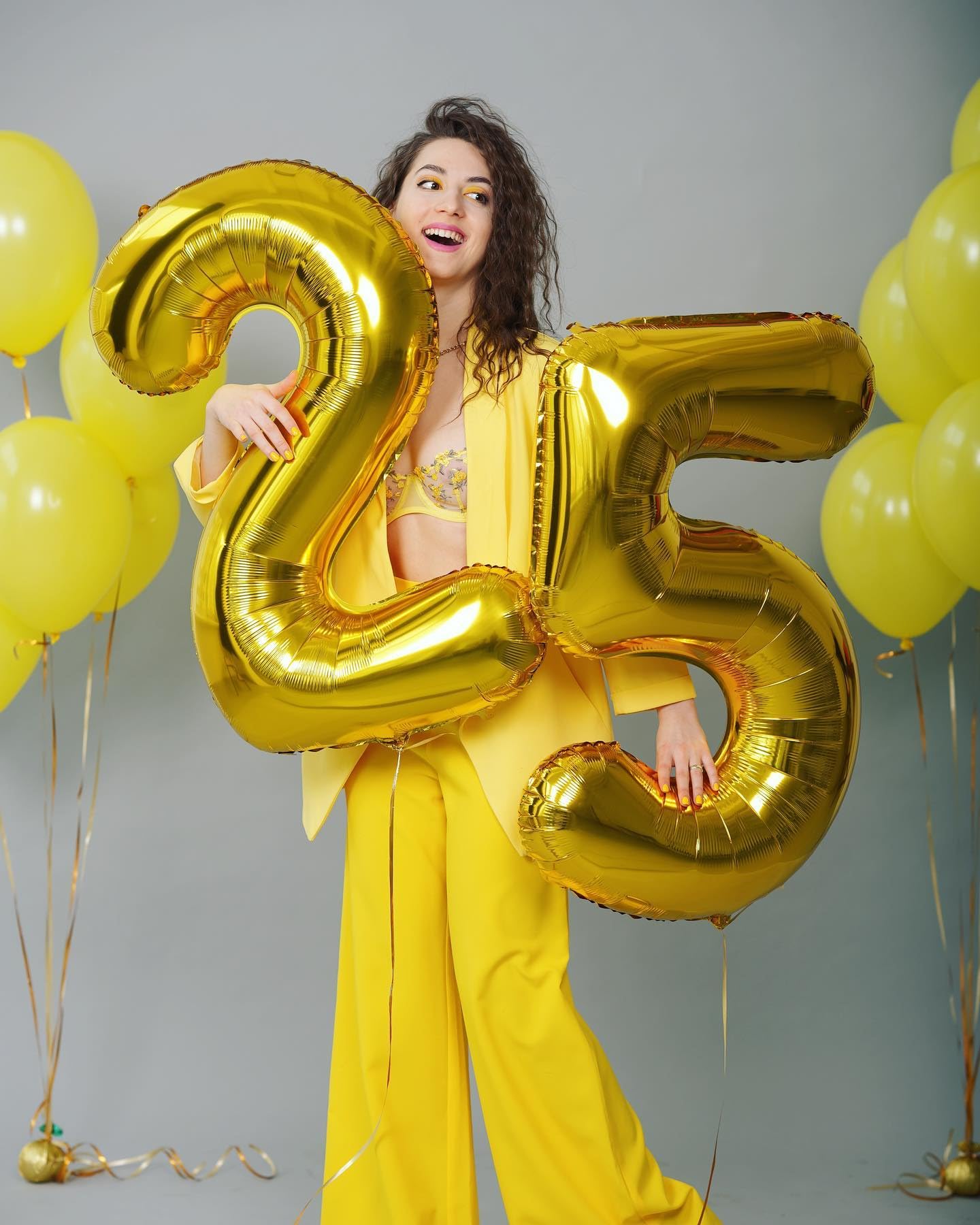 IWERP Gold 100 Balloon - Number Balloon 40 Inch, 100th Gold Birth - IWERP Official Product View 7