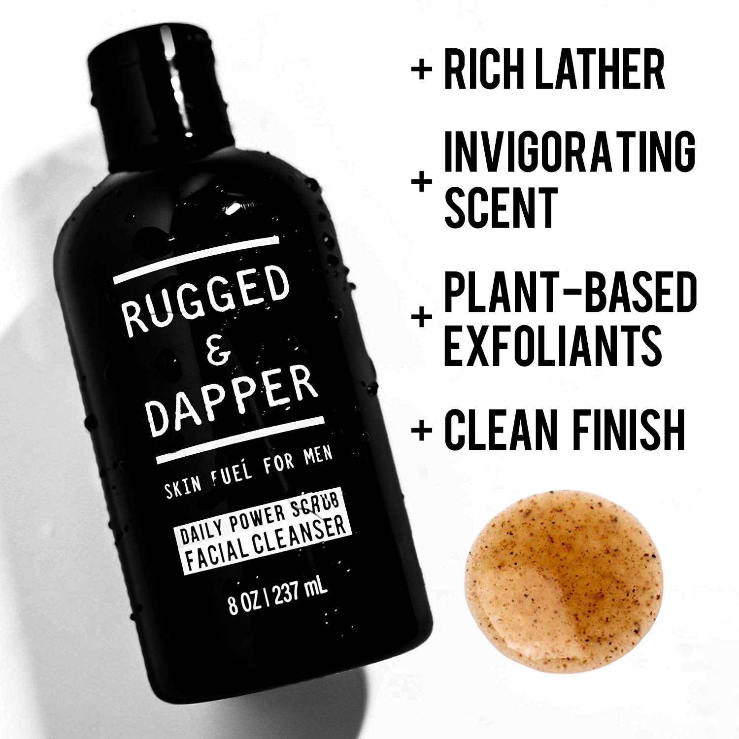 RUGGED & DAPPER Face Wash - Daily Exfoliating Mens Face Wash & Scr - RUGGED & DAPPER Official Product View 5