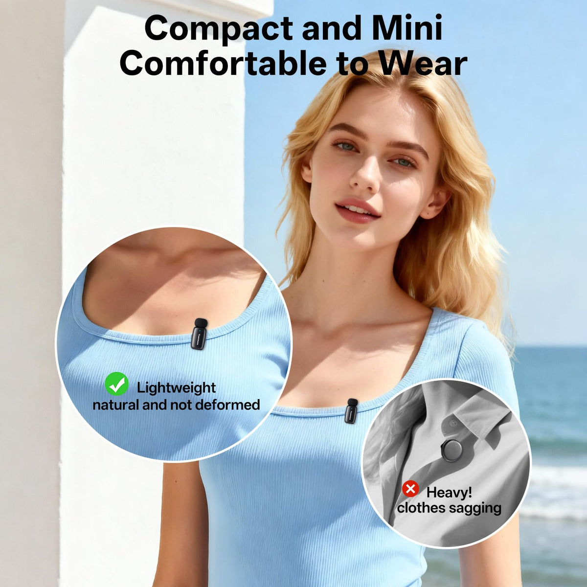 Mini Wireless Lavalier Microphone for iPhone ipad Android - Yuaceuco Official Imagery - 6