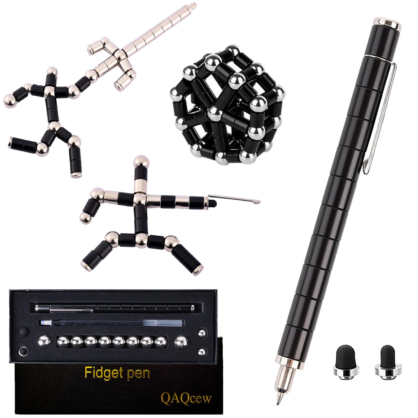 QAQcew Fidget Pen, Decompression Magnetic Fidget Toy Pen, Magnet Pen F - View 8