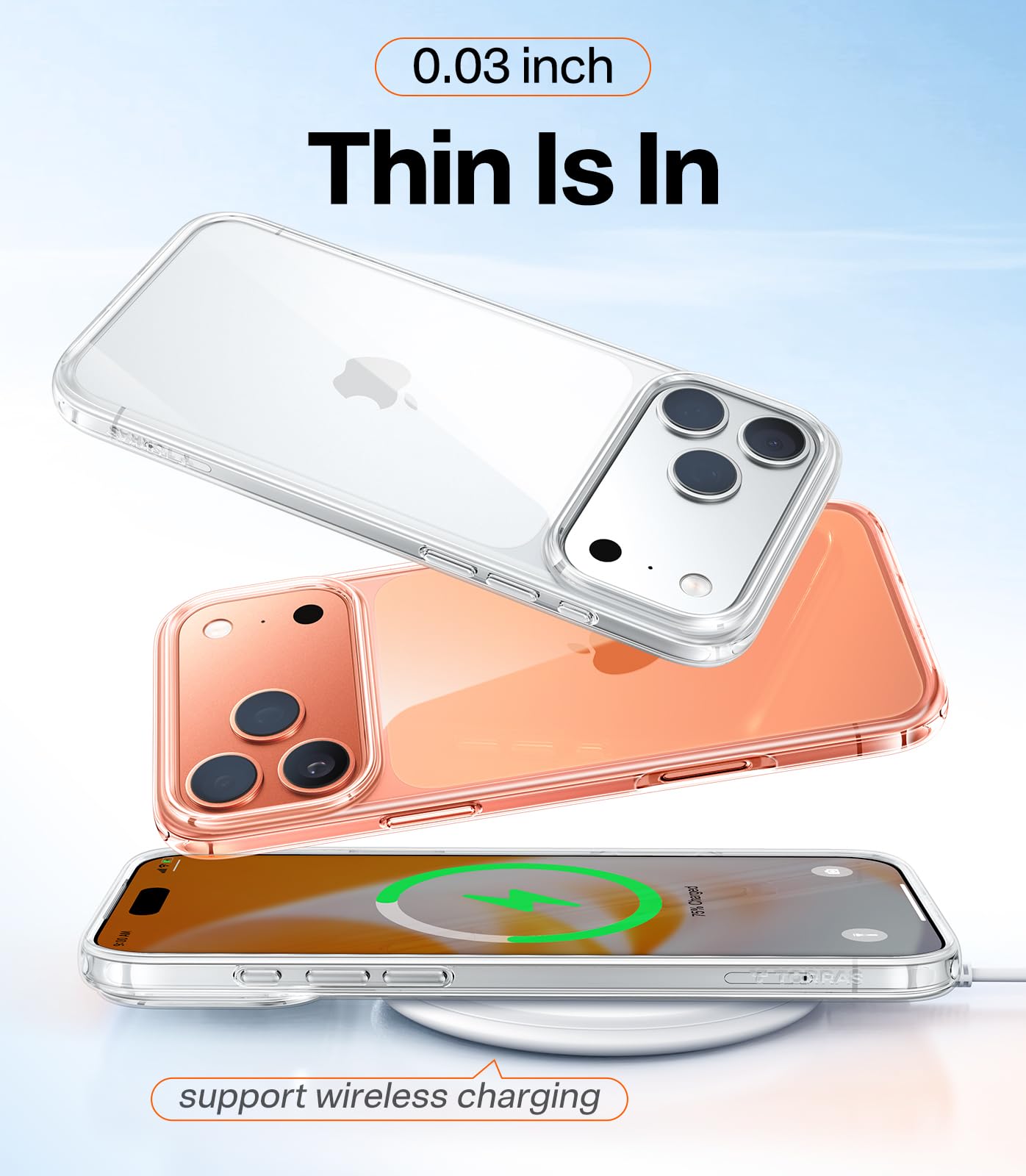 Elefair Tech TORRAS for iPhone 17 Pro Case Crystal Clear, Upgraded Anti - - Elefair Tech Official Product View 7