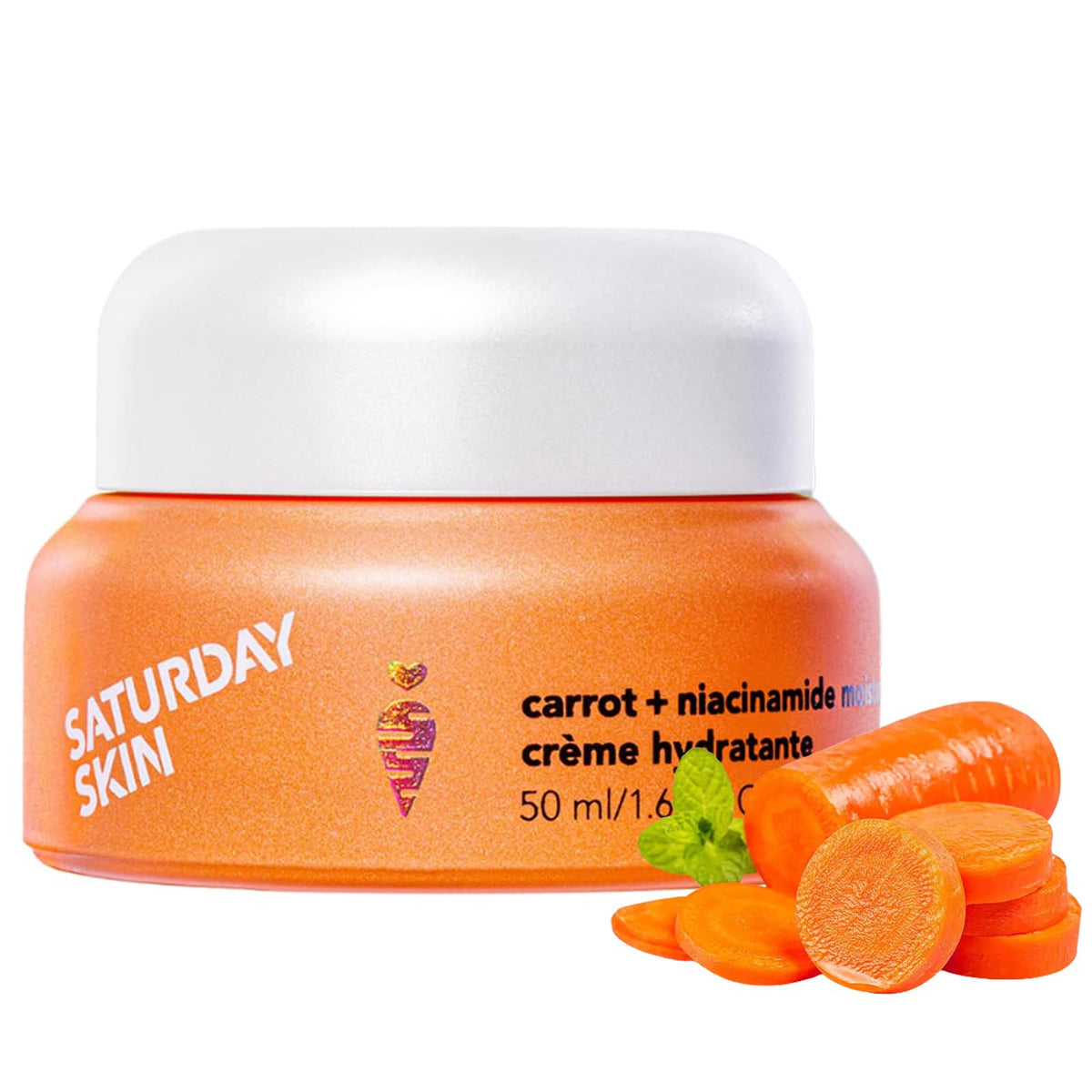 Saturday Skin Carrot Niacinamide Moisturizer Ceramide - Saturday Skin Official Product Imagery - 2