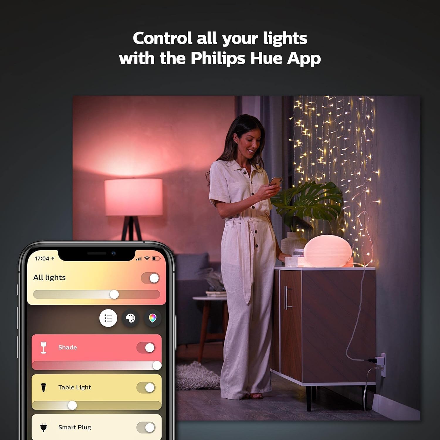Philips Hue Smart Plug, White - 1 Pack - Turns Any Light Into a S - Philips Hue Official Product View 5