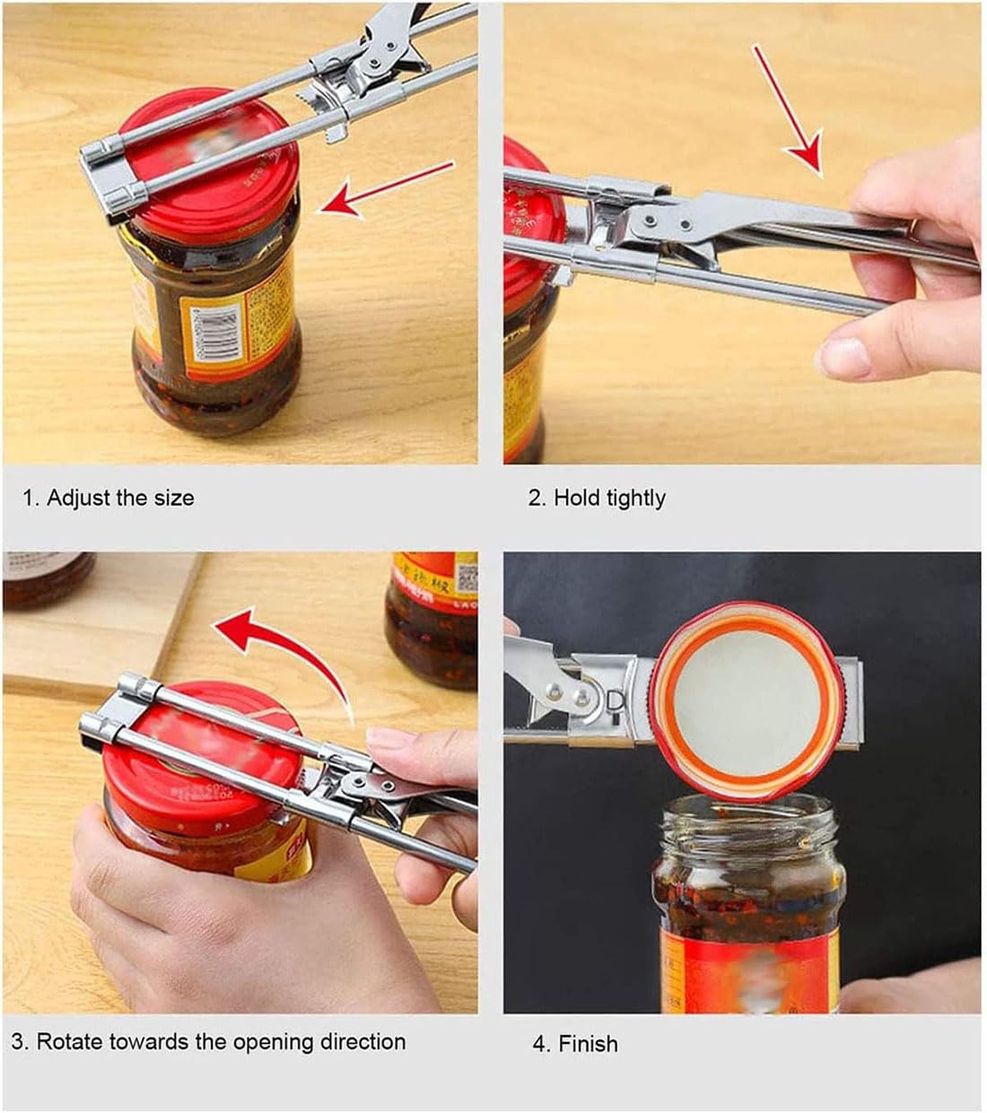 zengxiaoyun Master Jar & Bottle Opener,Adjustable Multifunctional by zengxiaoyun - Angle View 5
