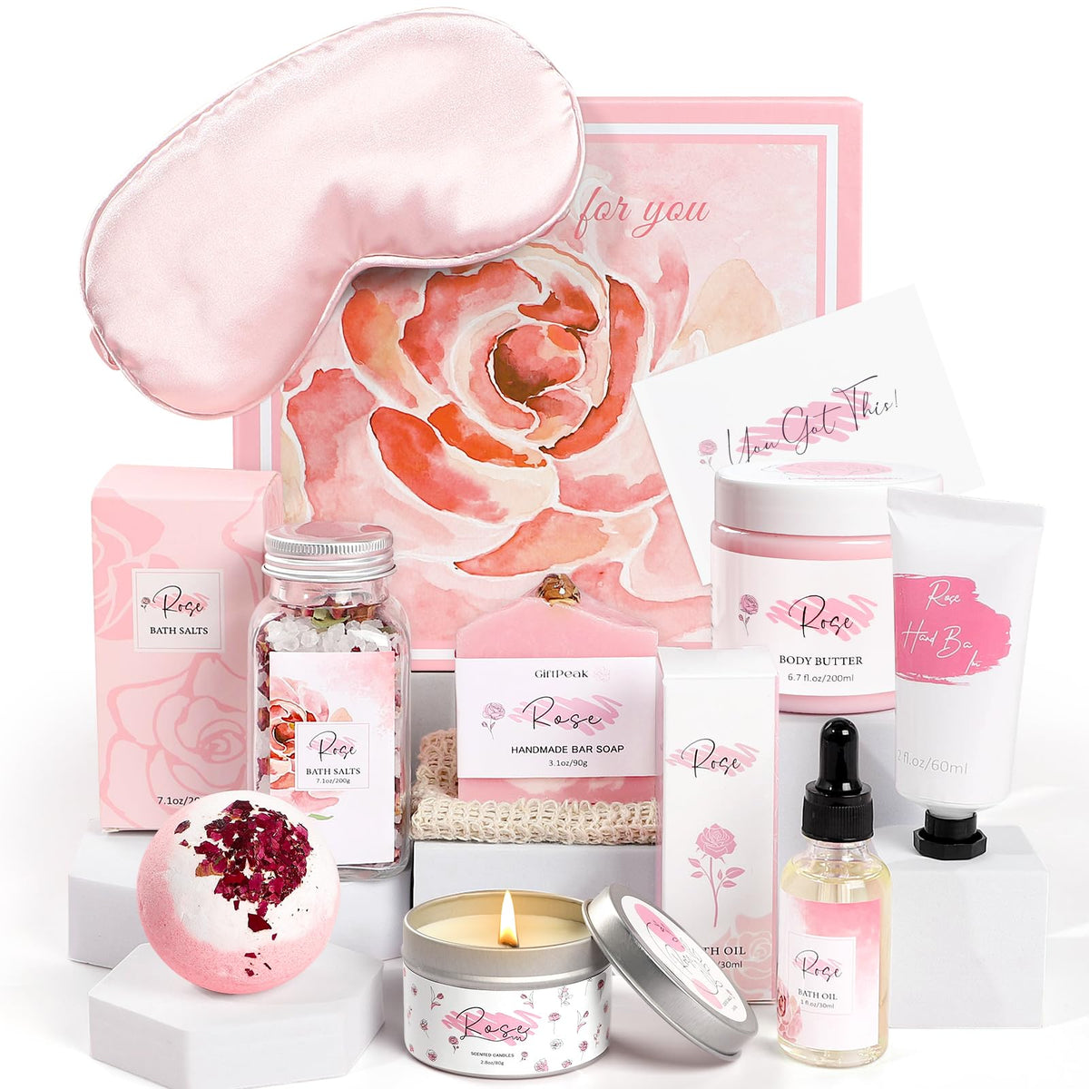 Mother s Day Gifts Rose Spa Gifts Set Bath Gifts Set for - Frerdui Official Imagery - 2