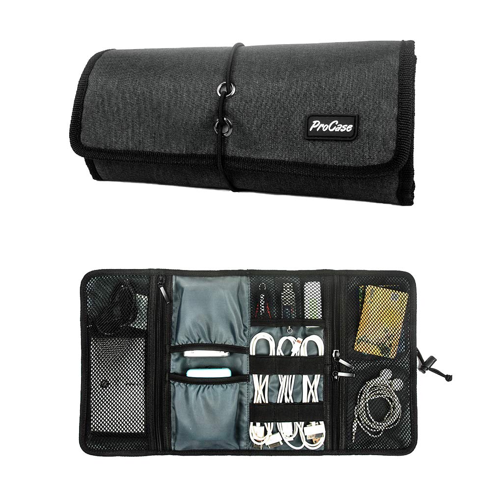 ProCase Electronic Organizer Cord Pouch, Travel Cable Charger Phone Accessories - ProCase Official Product View 1
