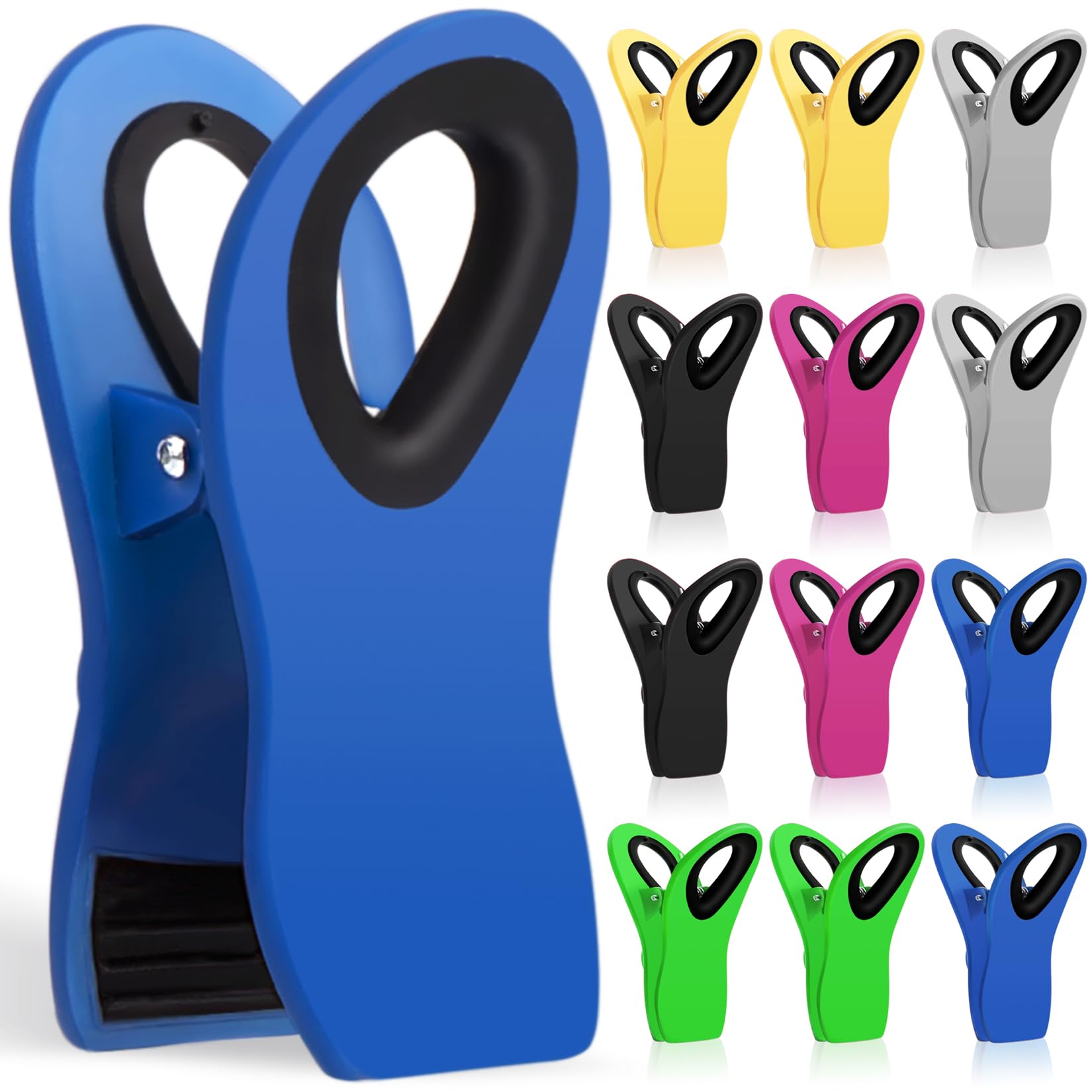 Jetmore 12 Pack Chip Clips Bag Clips, Magnetic Bag Clip for Food by Jetmore - Angle View 9