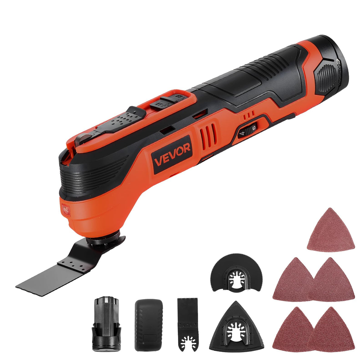 VEVOR Cordless Oscillating Tool 12V Multitool Oscillating - VEVOR Official Imagery - 1