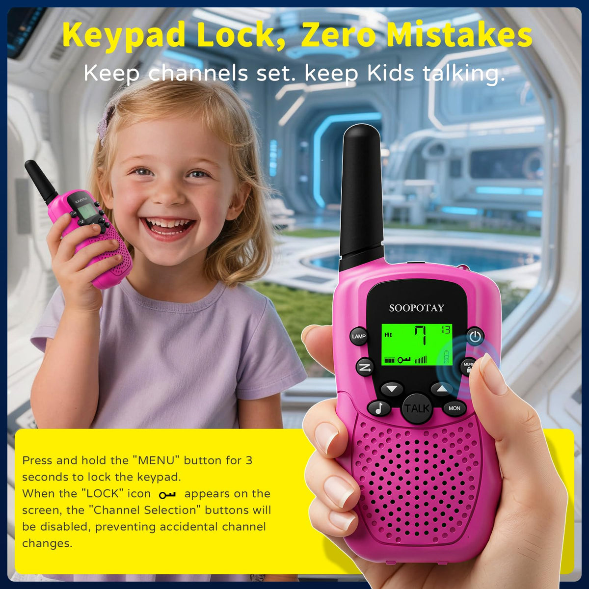 Rechargeable Walkie Talkies for Kids Games Gifts Toys for - Soopotay Official Imagery - 8