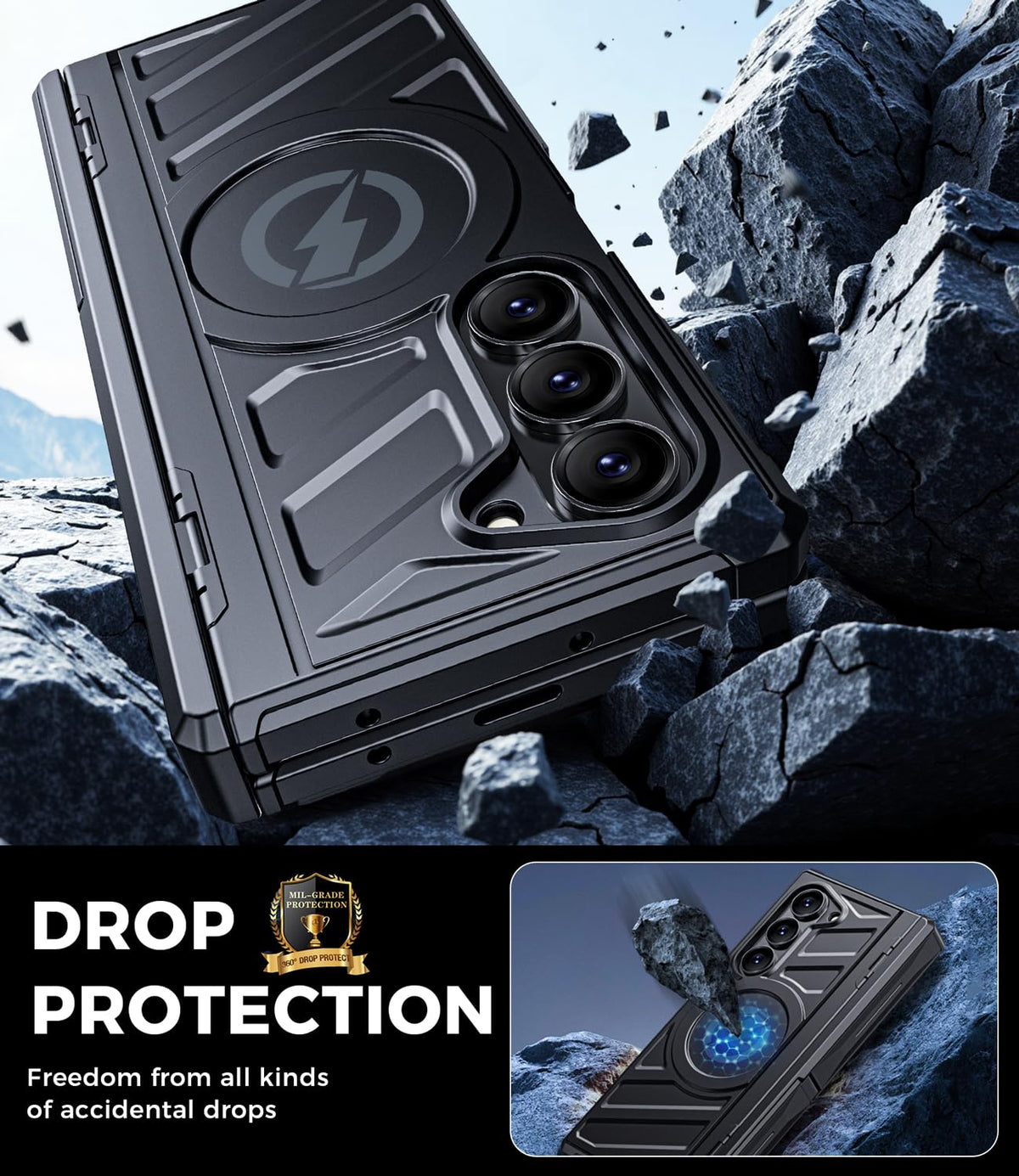 Magnetic for Galaxy Z Fold 6 Case Heavy Duty Armor Phone - LEIAU Official Imagery - 6