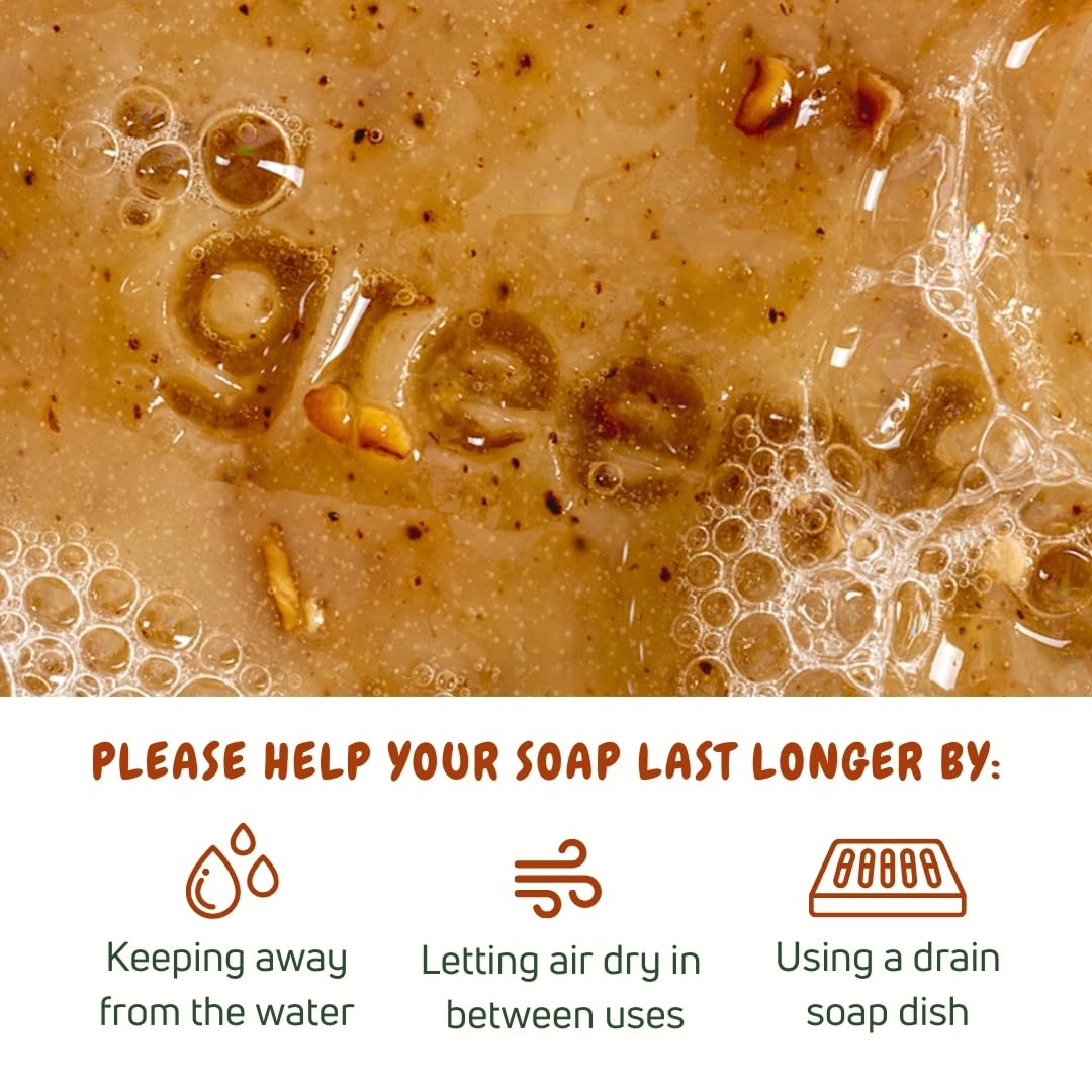 Greenfreshlab Clove & Cinnamon Exfoliating Soap Bar, Moisturazing and Gentle - Greenfreshlab Official Product View 9