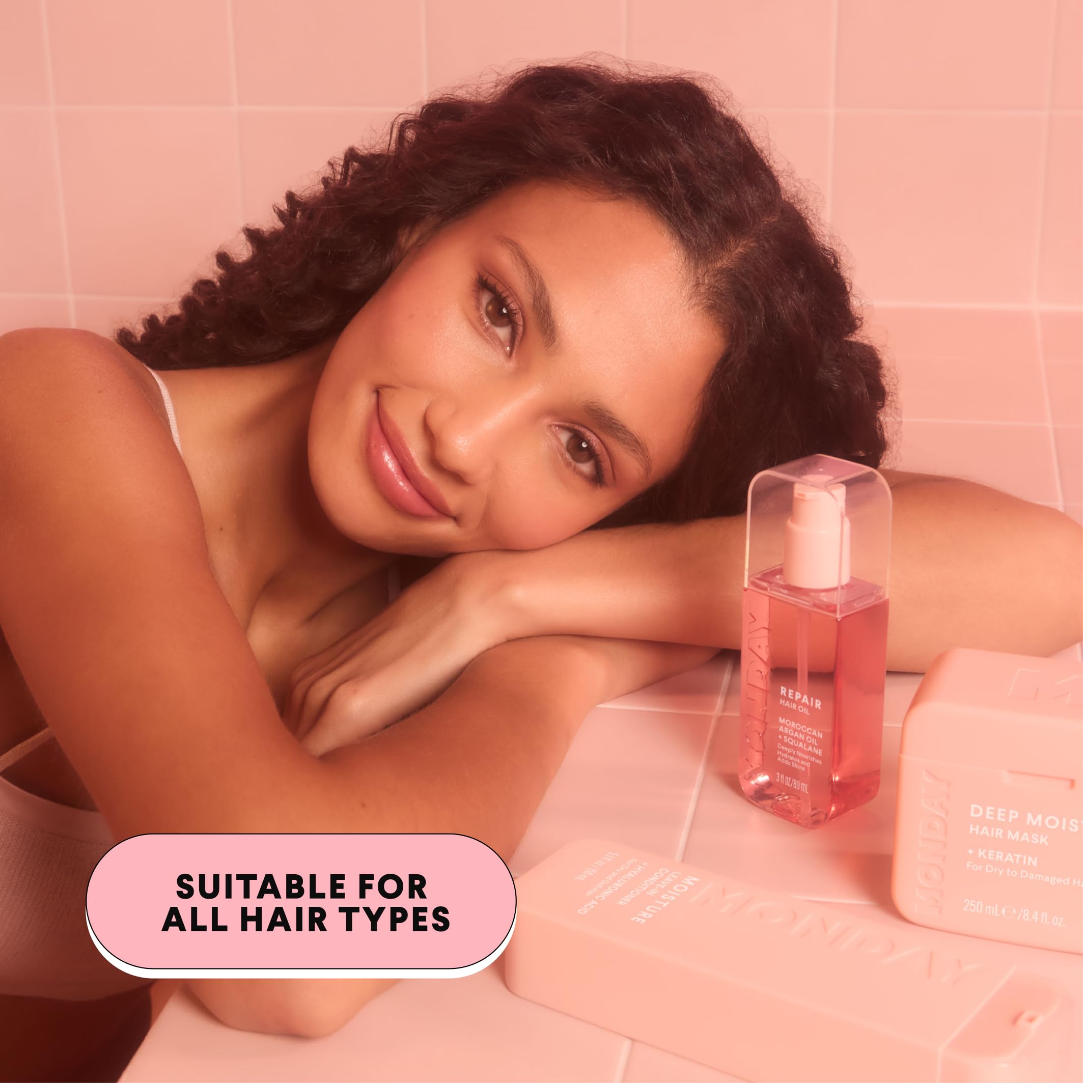 MONDAY HAIRCARE REPAIR Hair Oil with Moroccan Argan Oil & Squalane – , Deeply - MONDAY HAIRCARE Official Product View 6