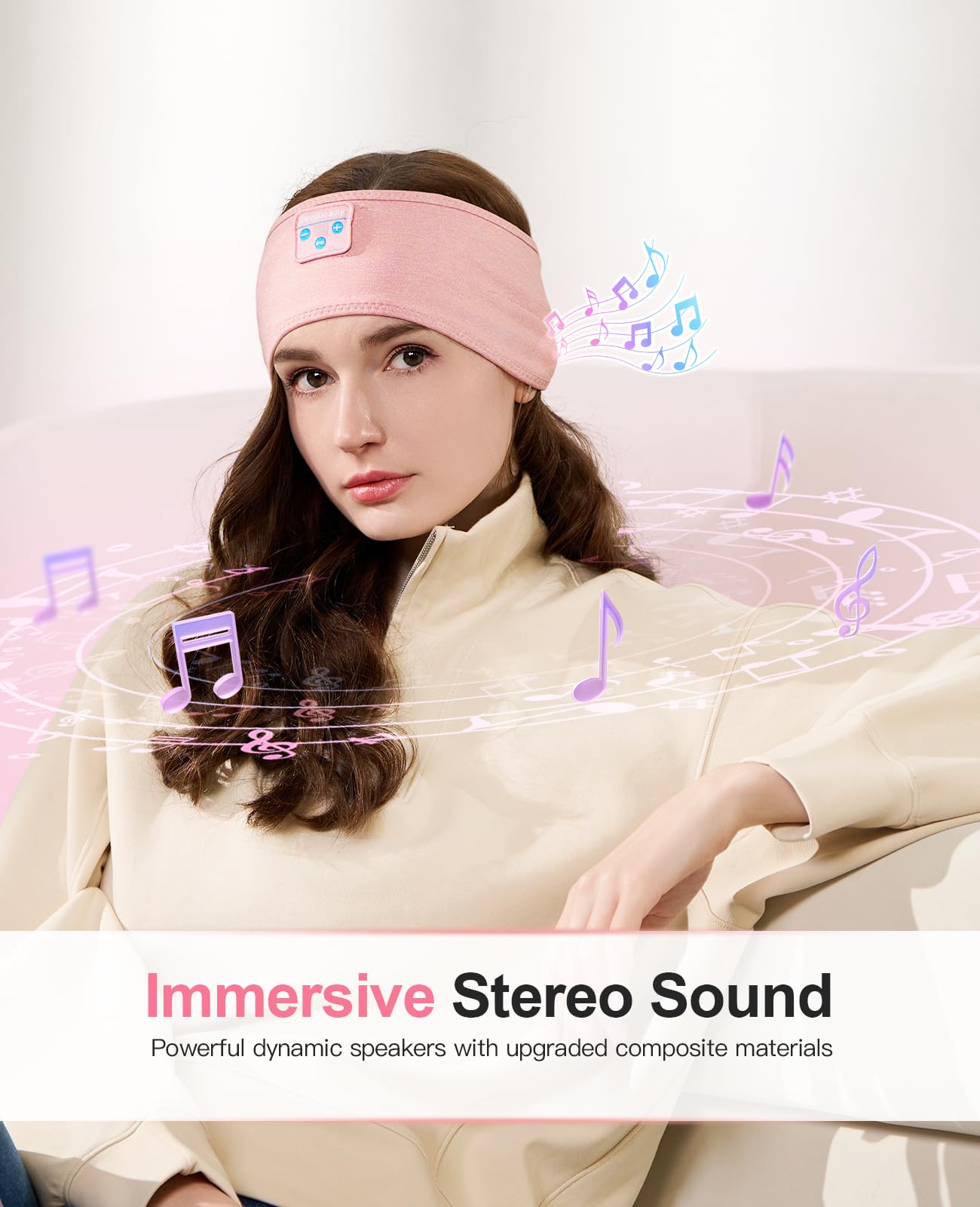 Perytong Sleep Headphones Wireless, Bluetooth Sports Headband Hea - Perytong Official Product View 5