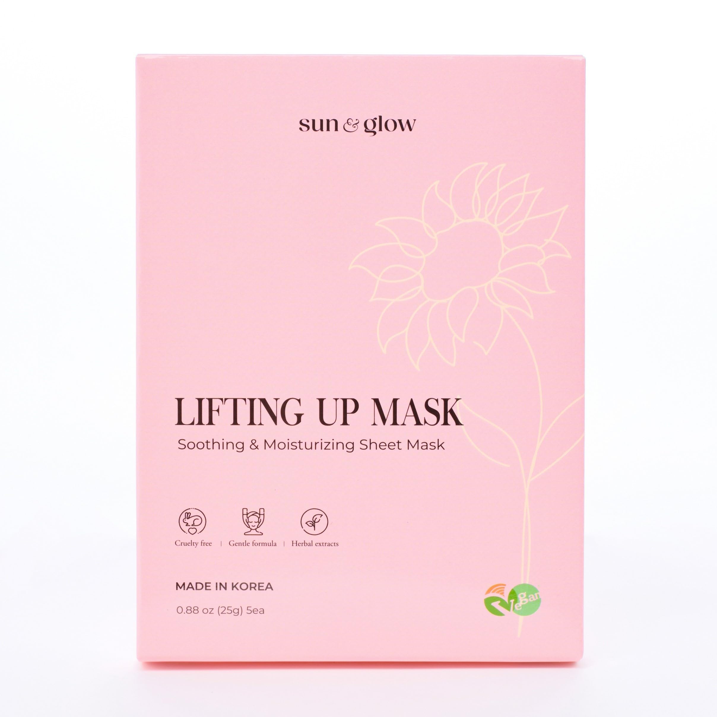 SUN &amp; GLOW VEGAN LIFTING UP MASK Featuring a blend of Herbal - SUN &amp; GLOW
