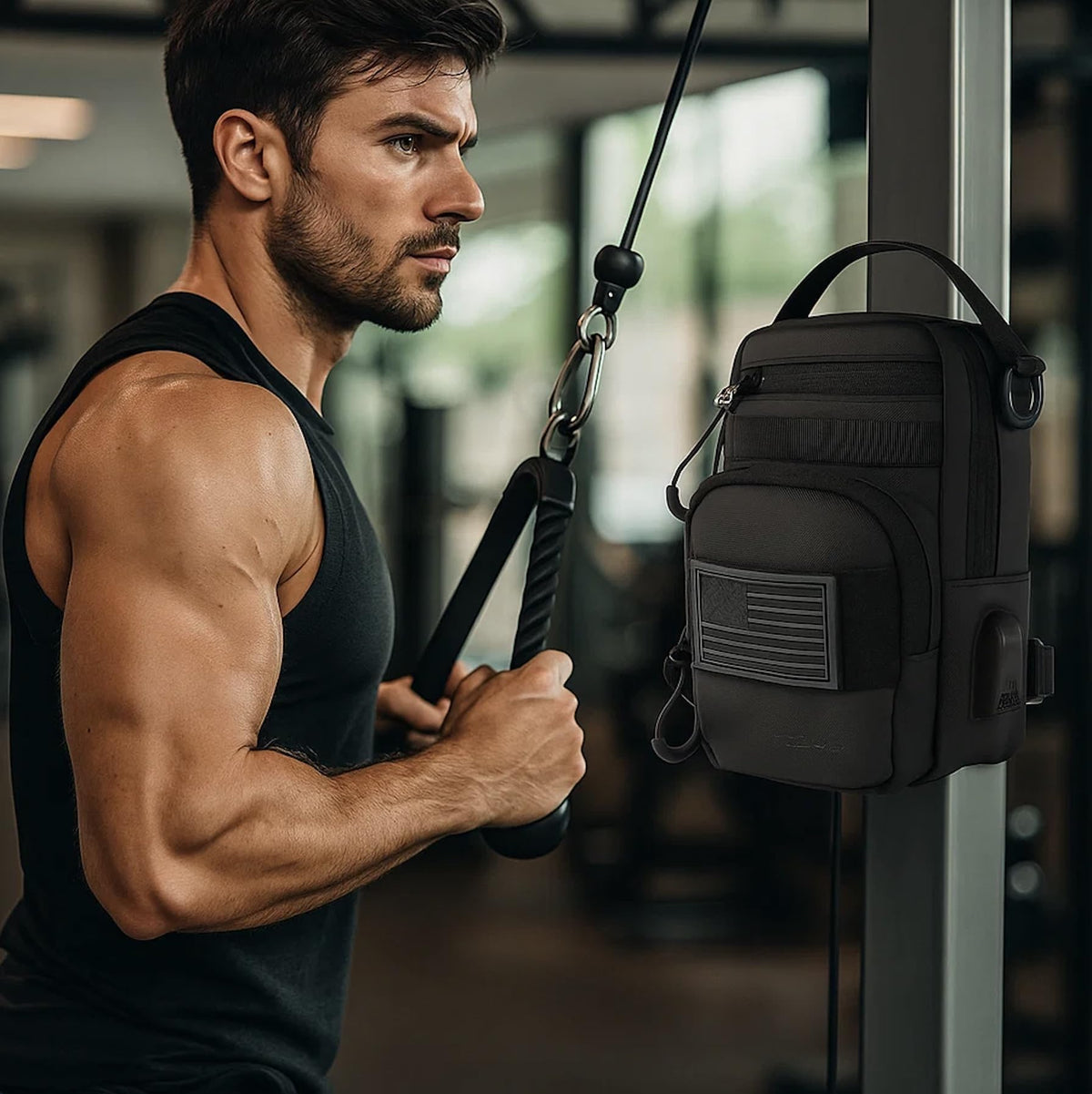 LEPHYON Magnetic Gym Bag and Magnetic Phone Holder for Gym - LEPHYON Official Imagery - 3