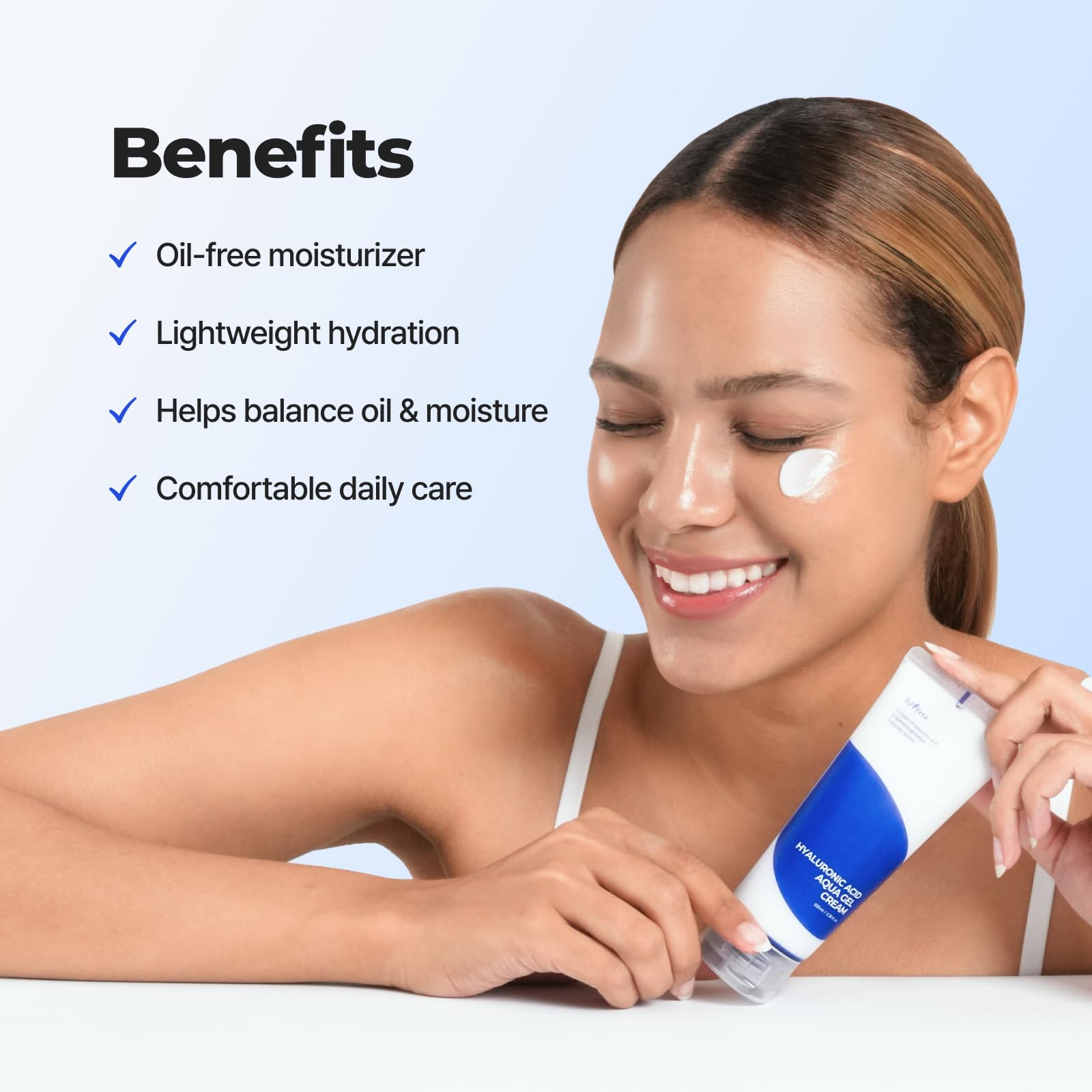 IsNtree Hyaluronic Acid Aqua Gel Cream - Lightweight Gel Moisturizer with Hyalu - IsNtree Official Product View 6
