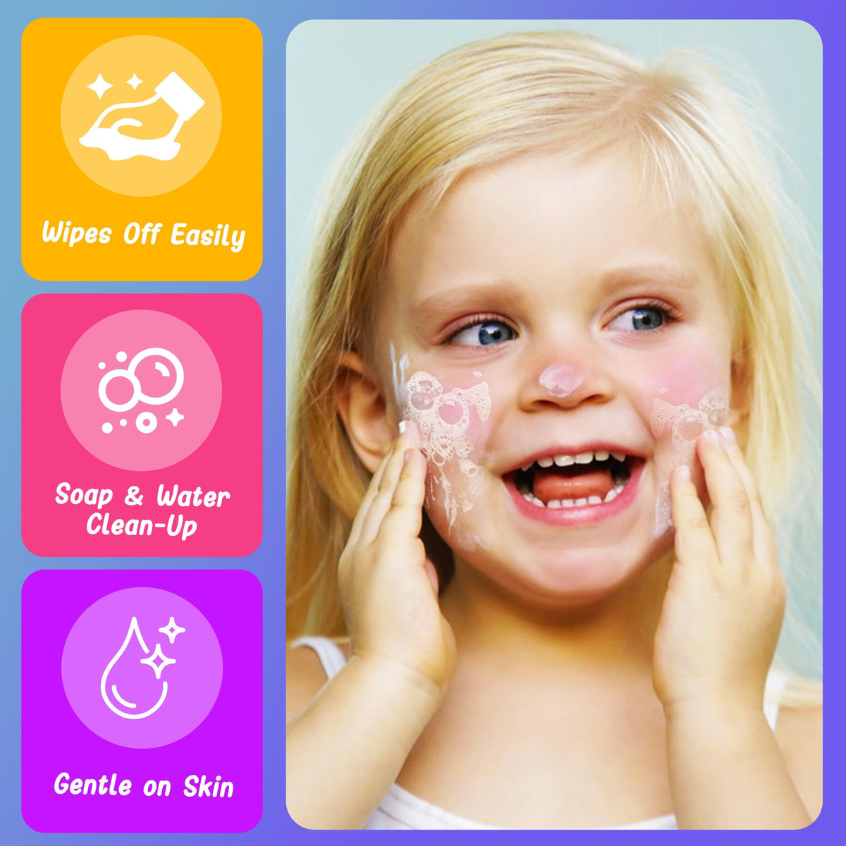 Kids Makeup Kit for Girls 15 PCS Real Washable Makeup Kit - ROHSCE Official Imagery - 8