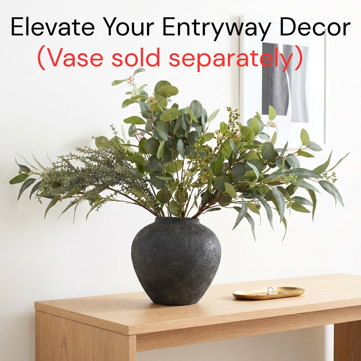 Large Eucalyptus Centerpieces for Table Decor Artificial - RyddeligHome Official Imagery - 4