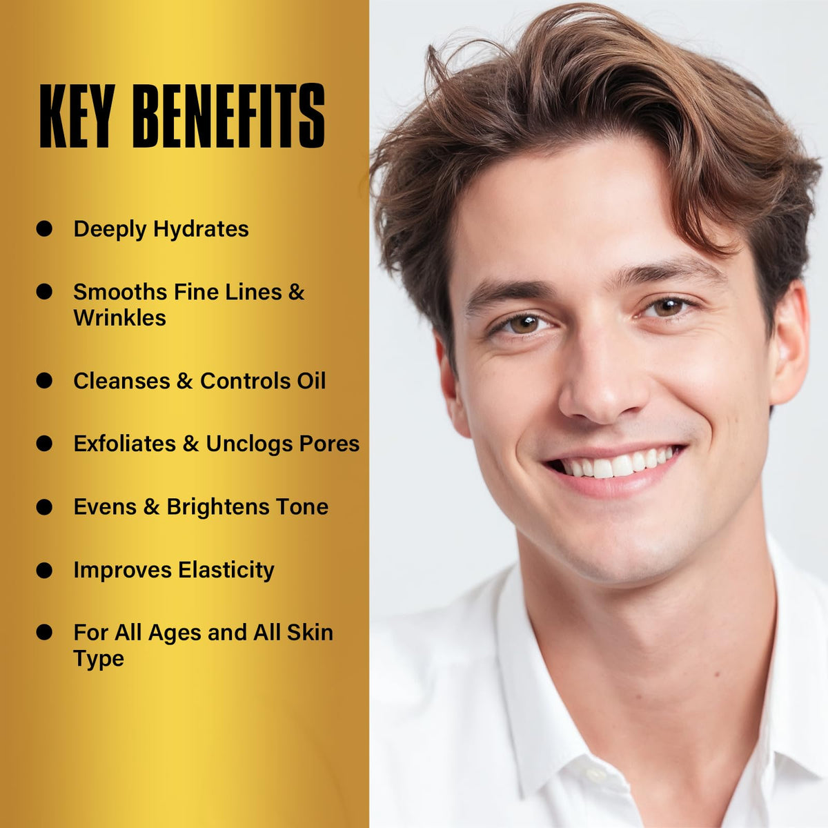 Mens Facial Skin Care Gift Set for Anti Aging Hydration Face - YEALIR Official Imagery - 4
