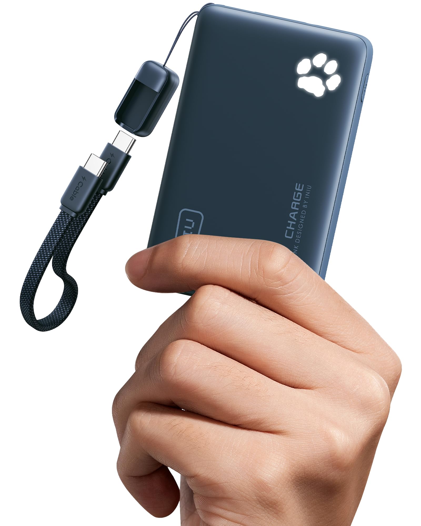 INIU 10000mAh 45W Fast Charging Portable Charger, Smaller Travel Power Bank - INIU Official Product View 10