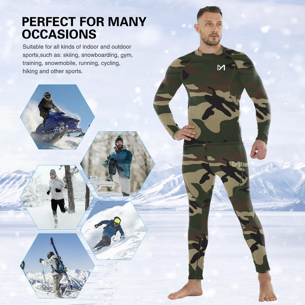 MEETYOO Thermal Underwear for Men Men s Base Layer 2 Sets - MEETYOO Official Imagery - 6