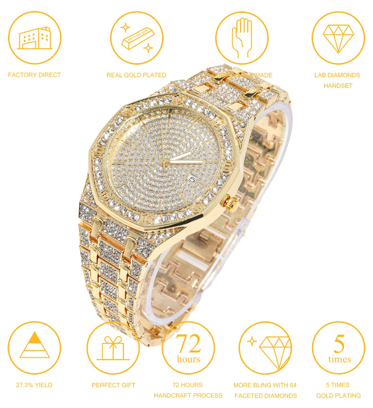 Halukakah Diamond Watch for Men - Halukakah Official Imagery - 4