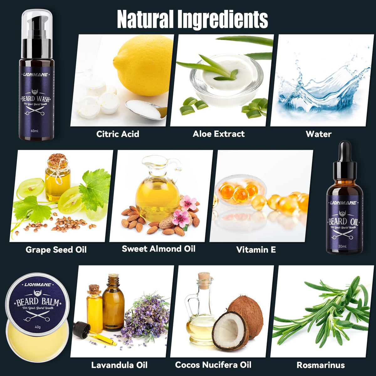 Lionmane Beard Care Gifts Kit for Men - Lionmane Official Imagery - 4