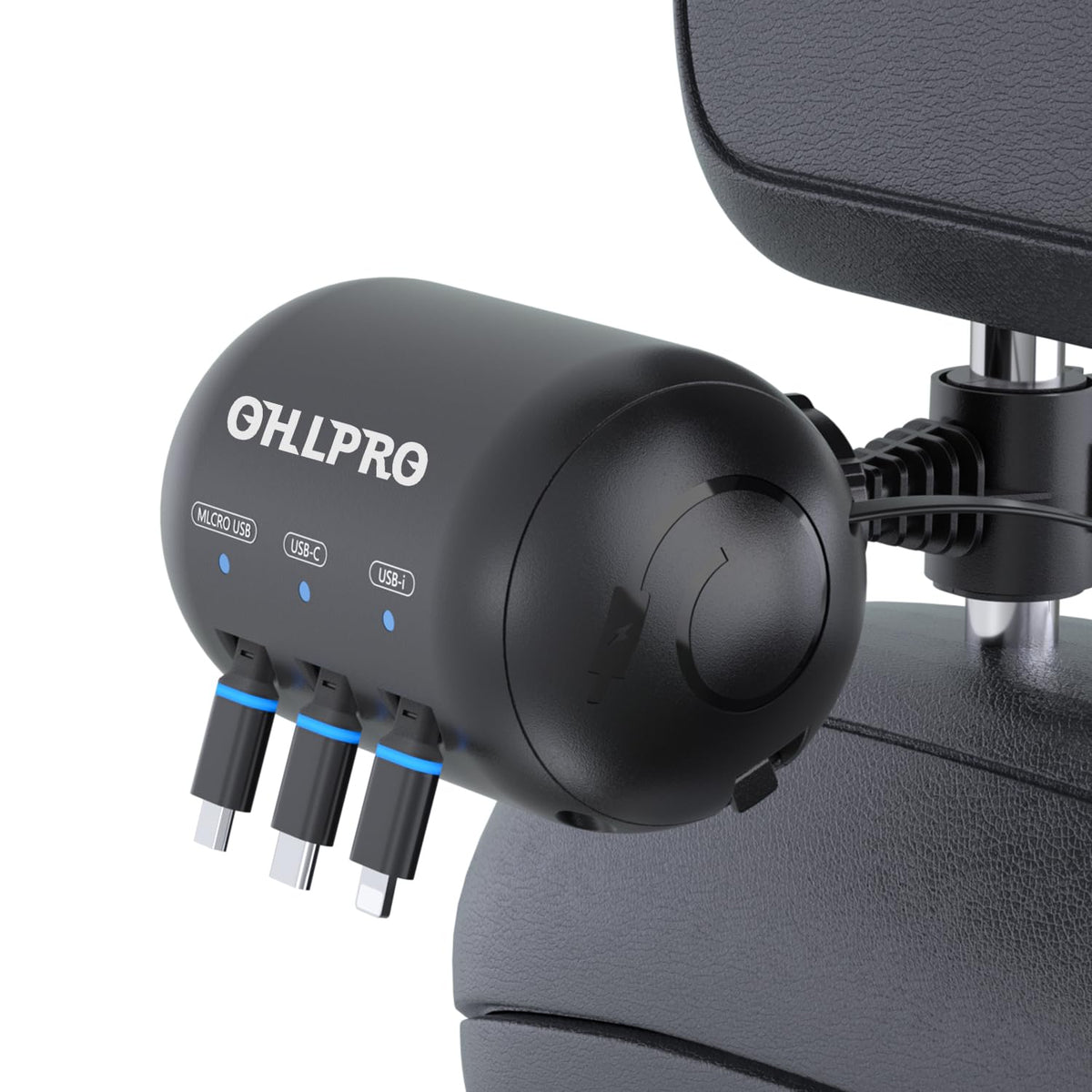 OHLPRO Multi Car Retractable Backseat 3 in 1 Car Charging - OHLPRO Official Imagery - 1