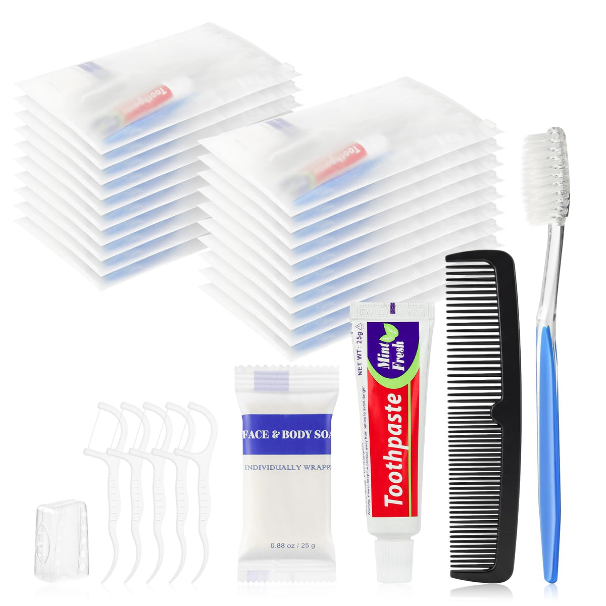 Travel Size Toiletries Bulk Homeless Care Package Supplies - Zhjianup Official Imagery - 2