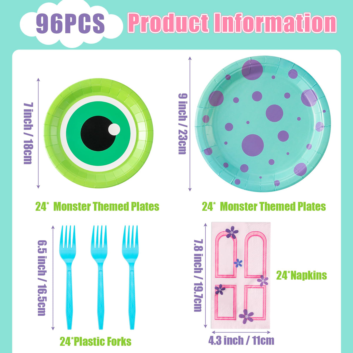 Monster Birthday Party Supplies - Andi Cppss Official Imagery - 3