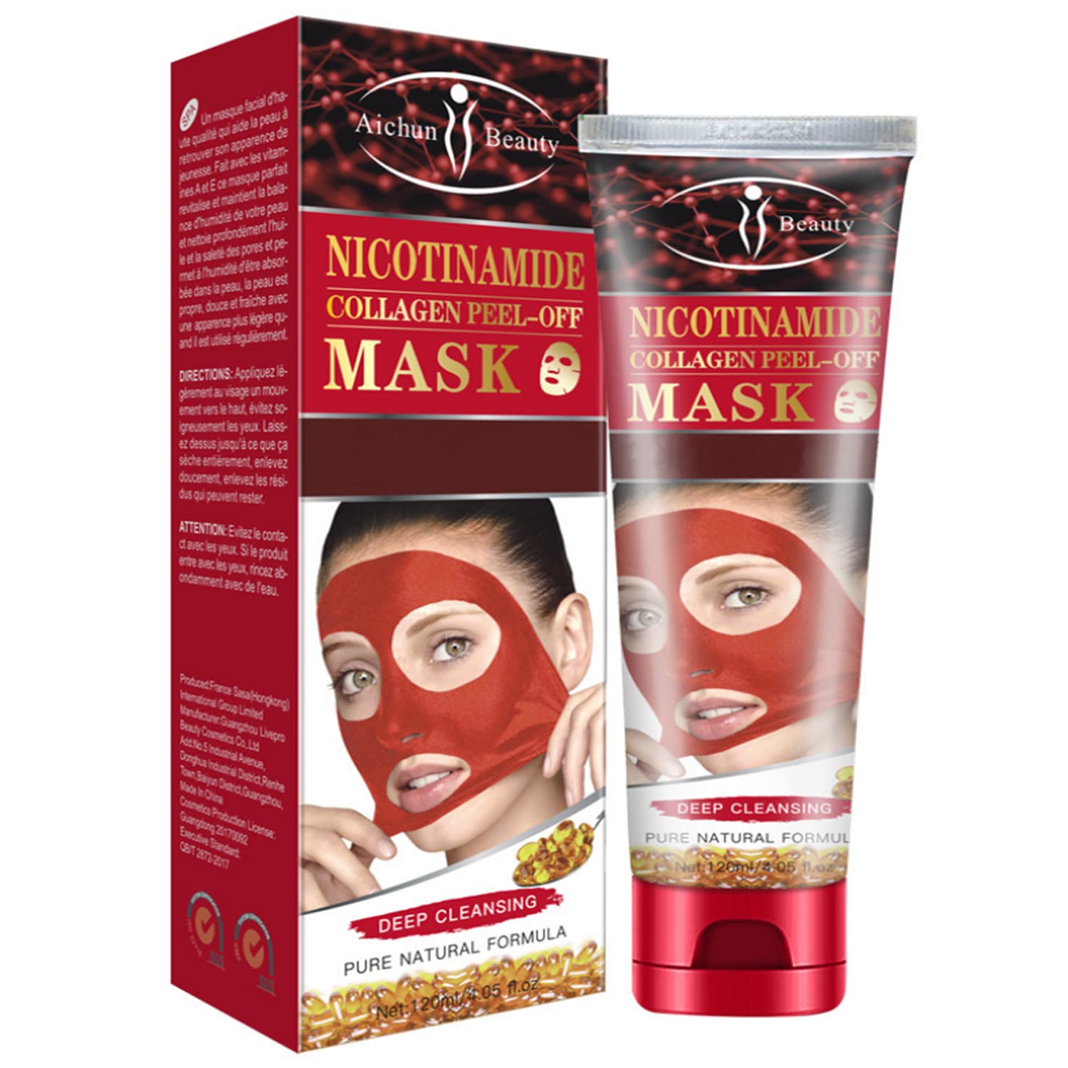 AICHUN BEAUTY Peel-Off Facial Mask (24K GOLD CAVIAR PEEL-OFF - AICHUN BEAUTY