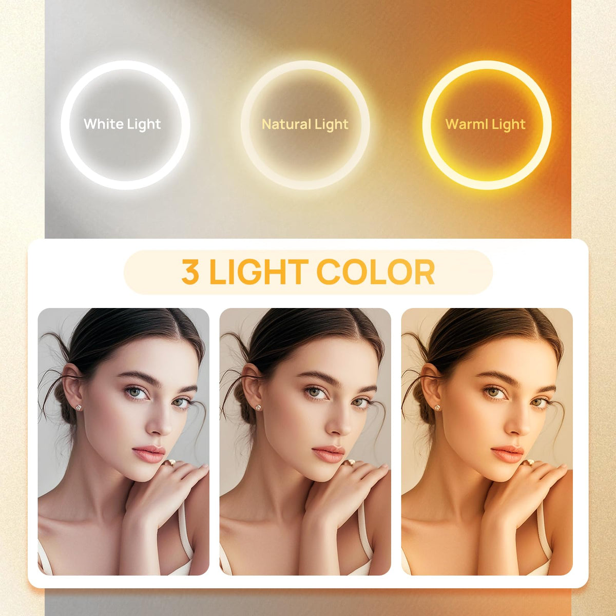 9 Wall Mounted Lighted Makeup Mirror 30X 1X Magnifying - SANFANGIE Official Imagery - 6