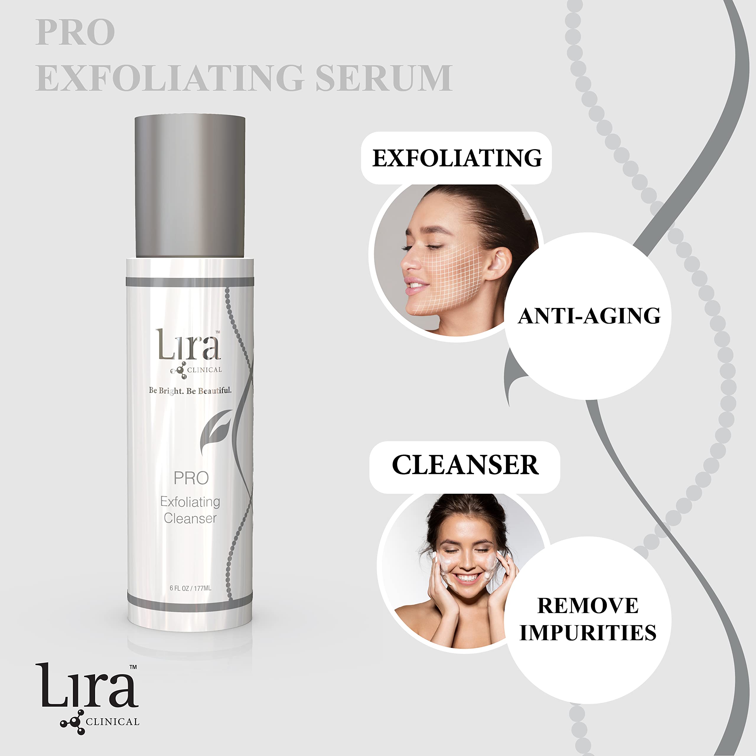 Lira Clinical PRO Exfoliating Cleanser with Salicylic Lactic - Lira Clinical Official Imagery - 3