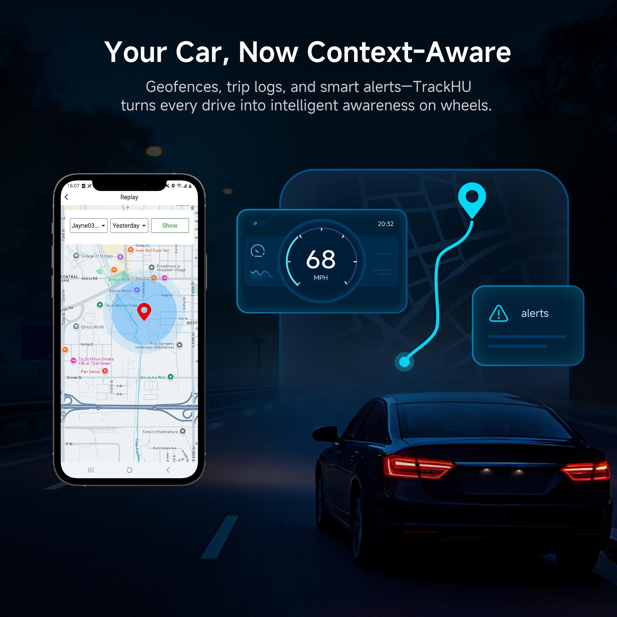 ATOTOSELECT Wireless CarPlay&Android Auto Adapter Magic AI Box wi by ATOTOSELECT - Angle View 6