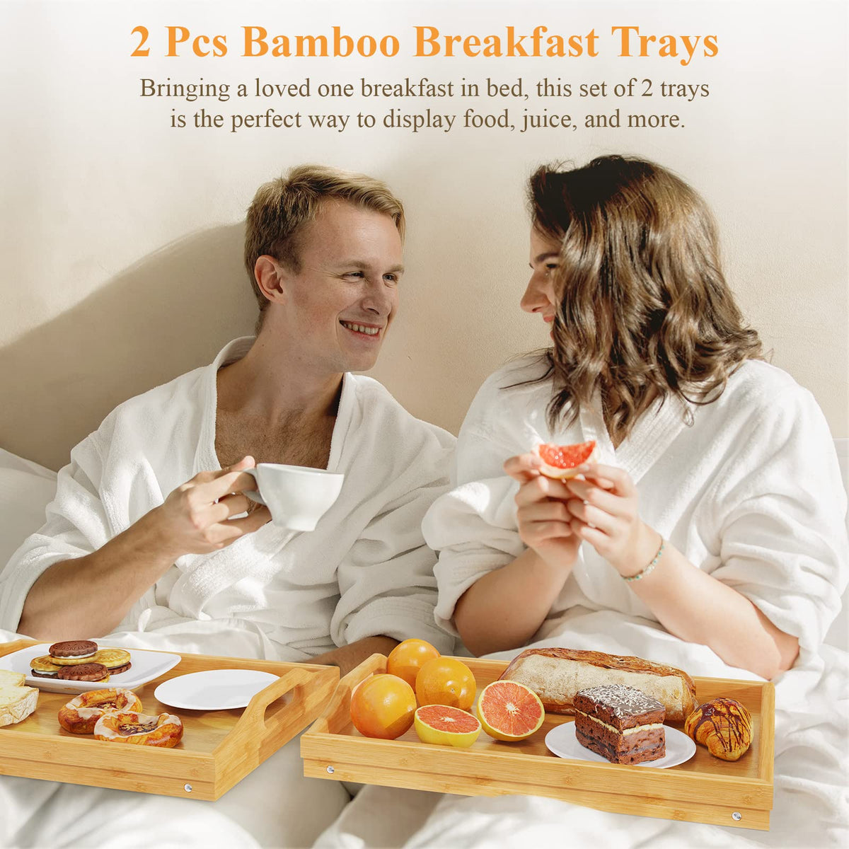 2 Pack Breakfast in Bed Tray for Eating 16 92 x 12 6 Inch - Easoger Official Imagery - 7