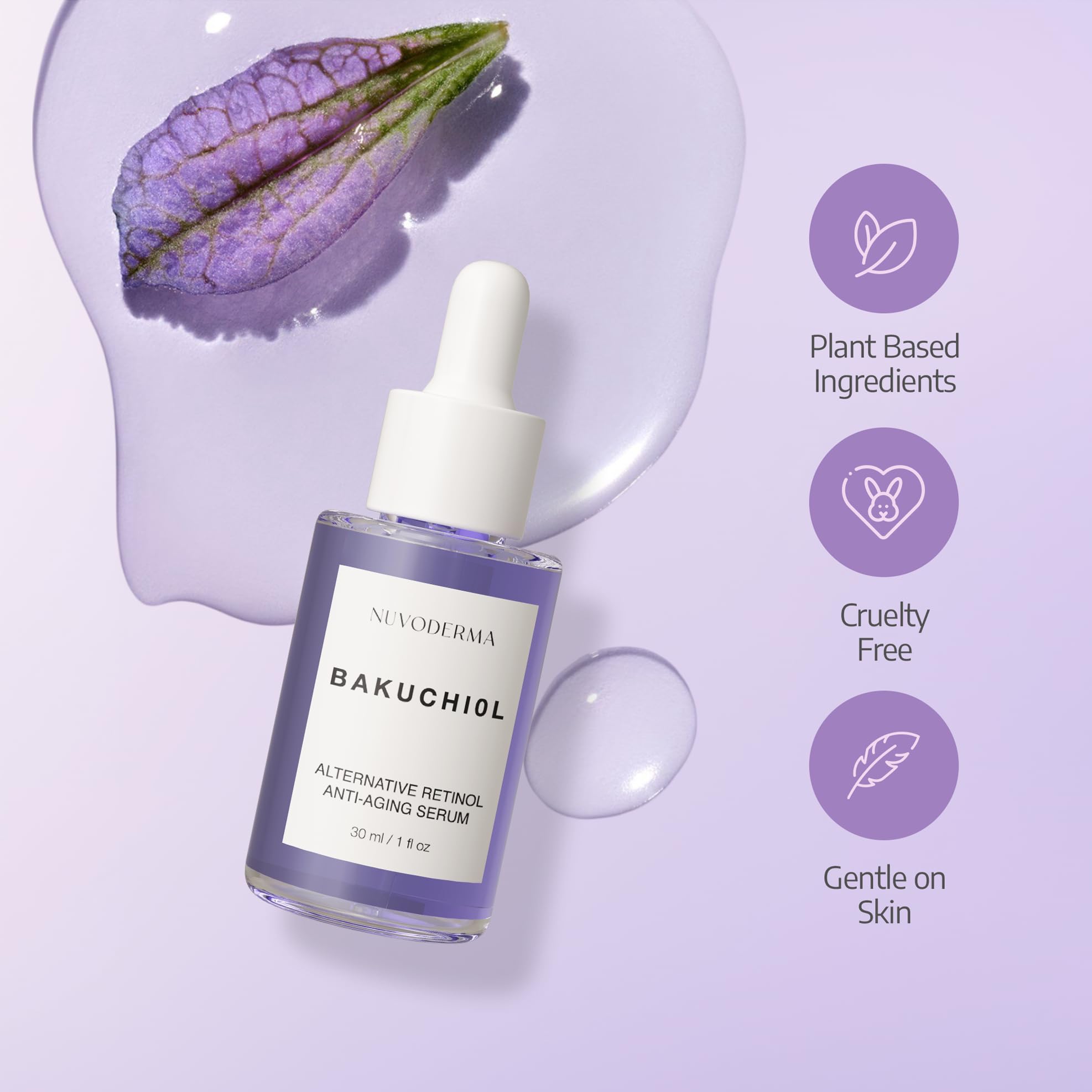 NUVODERMA Bakuchiol Face Serum – Bakuchiol Retinol Alternative – Organic - NUVODERMA Official Product View 8