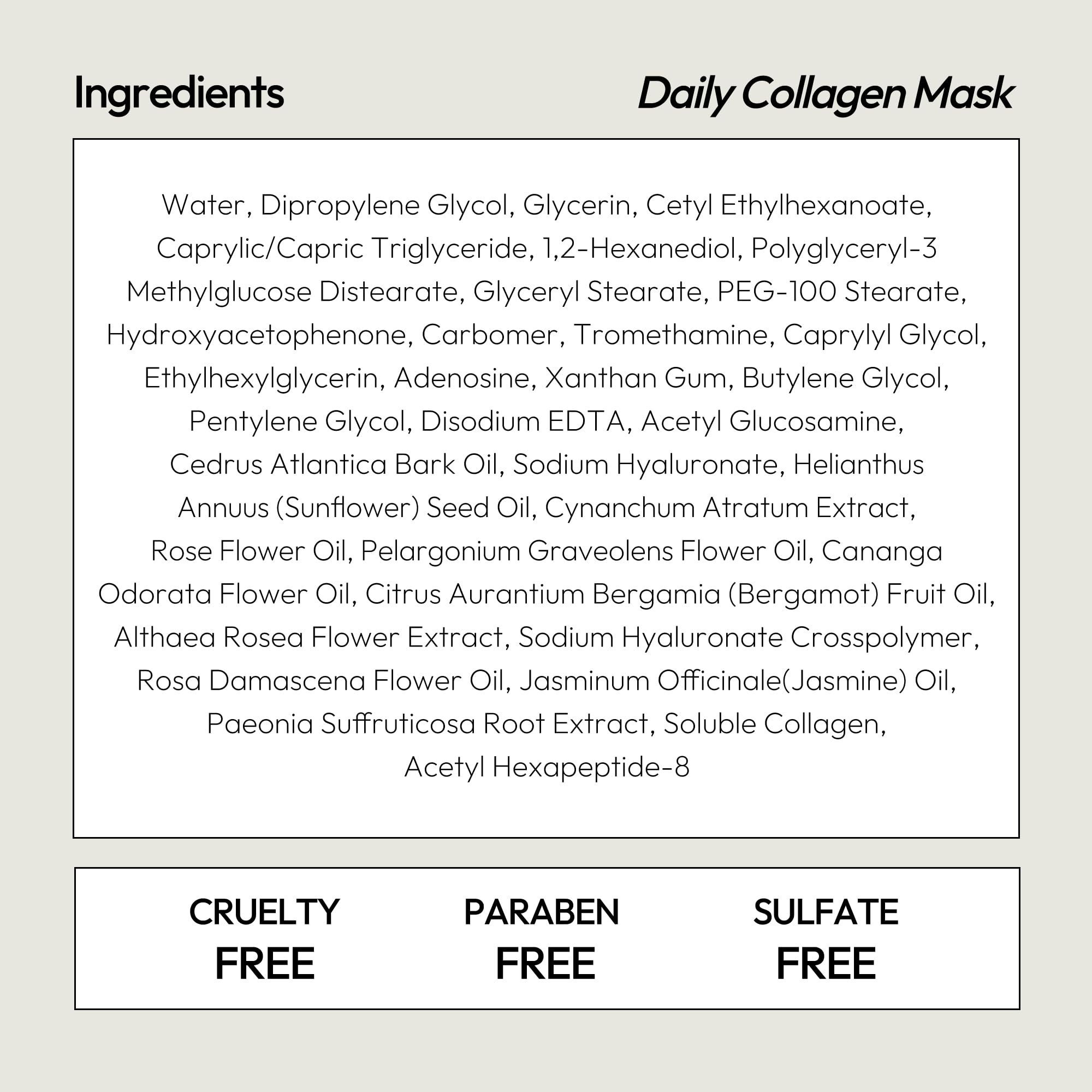 LAPCOS K Beauty Collagen Sheet - LAPCOS