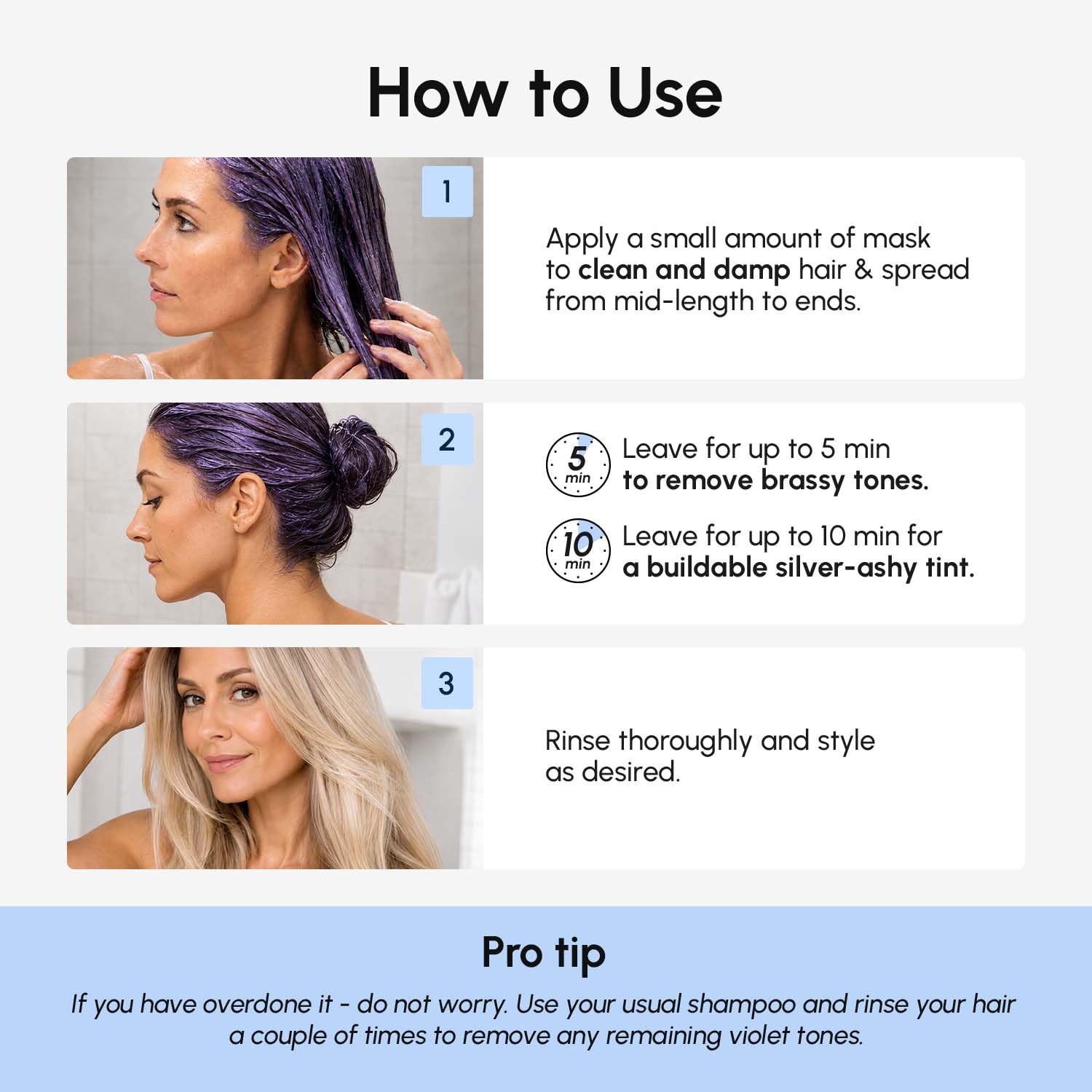 MAREE Anti Yellow Purple Hair Mask for Damaged Hair - Purple Deep Conditioner & - MAREE Official Product View 8