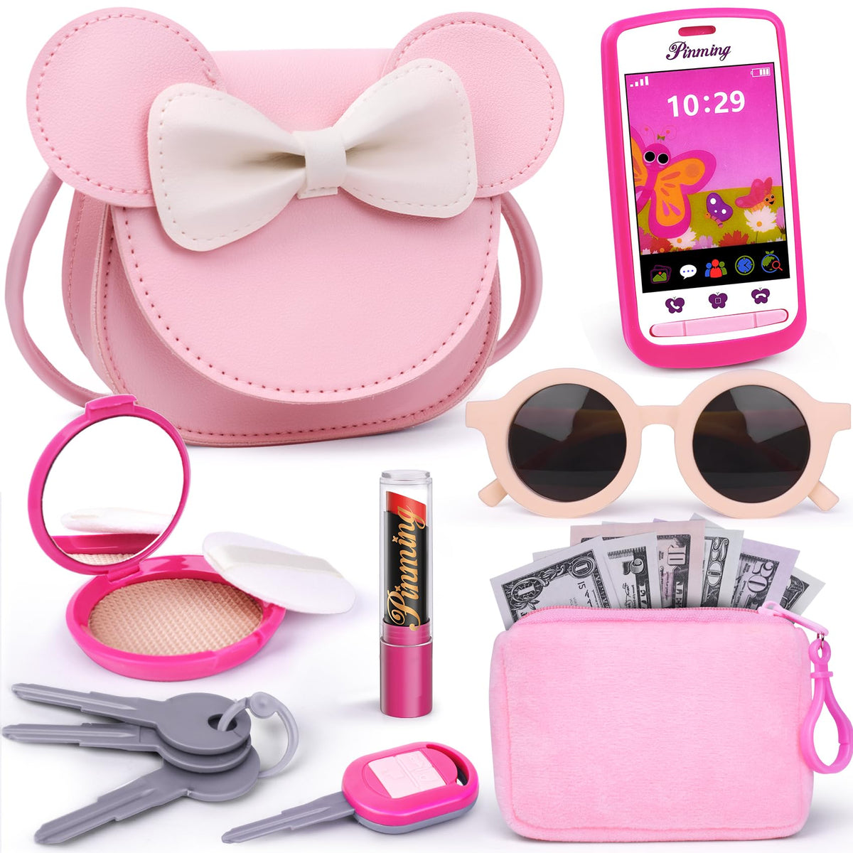 Play Purse for Little Girls Purse Toddler Girl with Pretend - FFTROC Official Imagery - 2