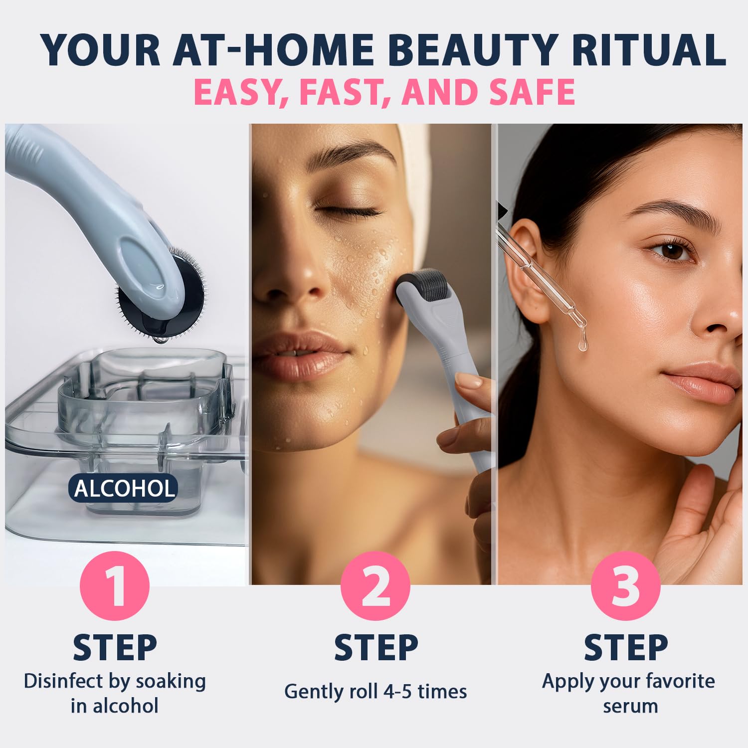 6 in 1 Microneedling Derma Roller Kit Face Body - Termalk Official Imagery - 5